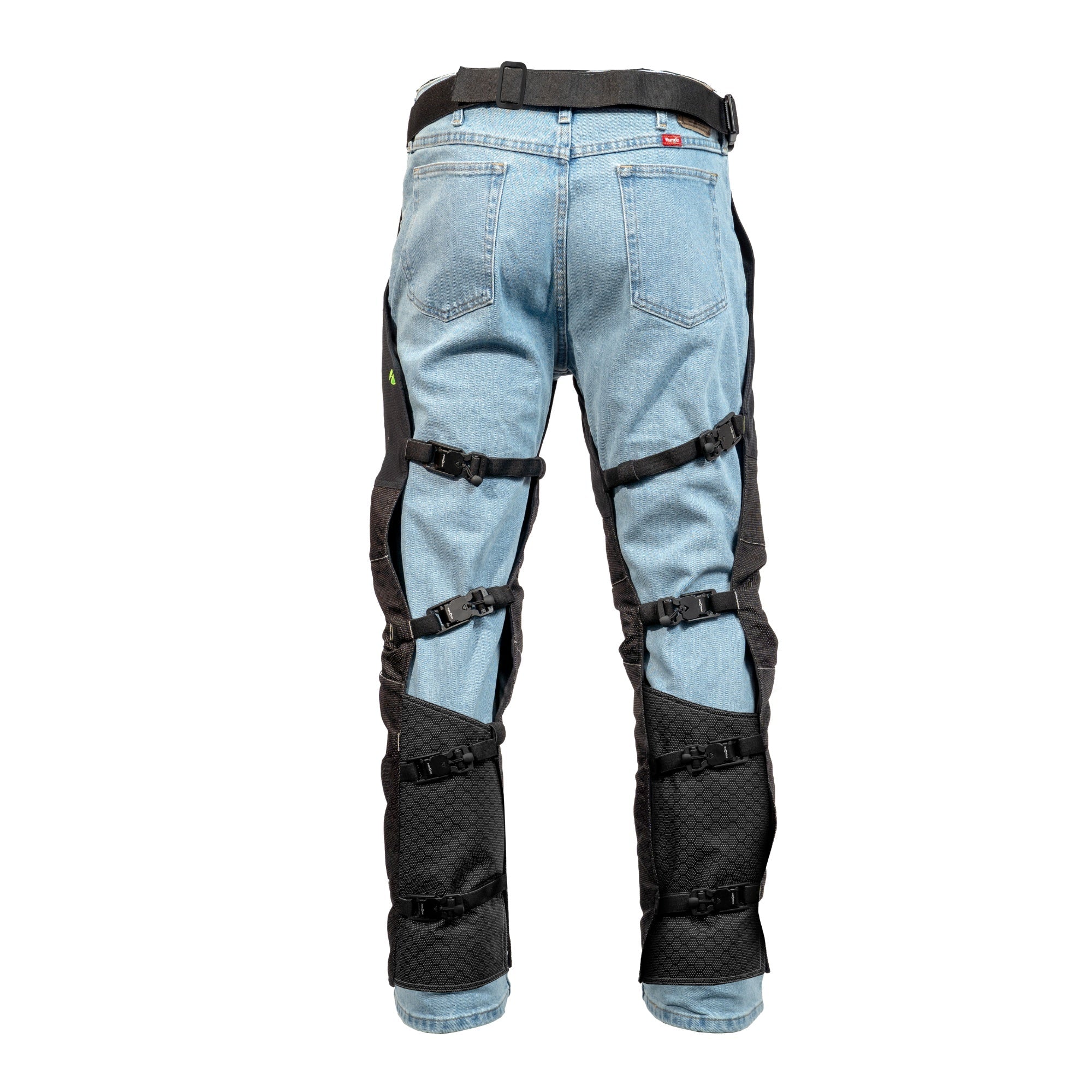AT4008(US) Arbortec Chainsaw Chaps Calf Wrap - Black - Image 3