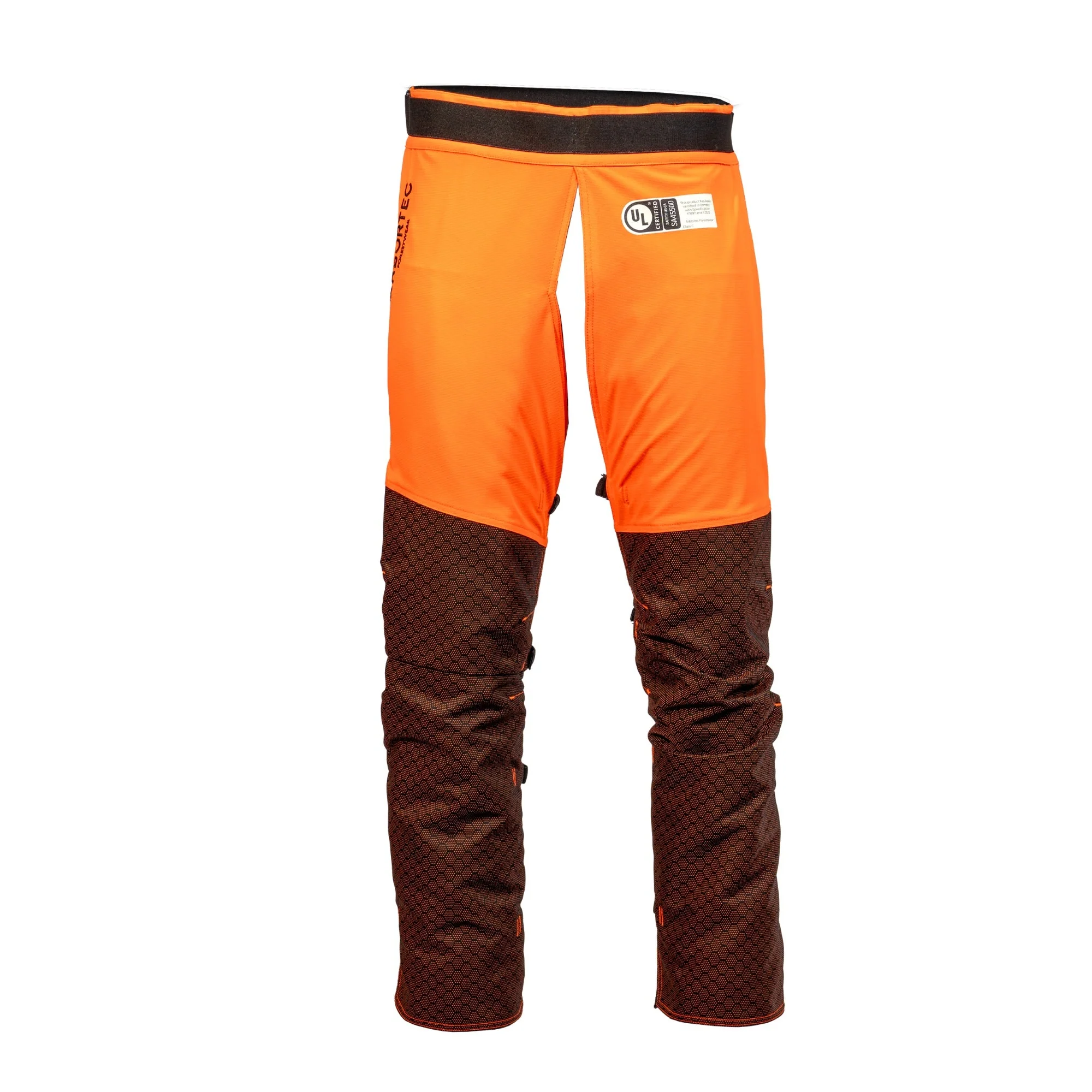 AT4008(US) Arbortec Chainsaw Chaps Calf Wrap - Orange - Image 4