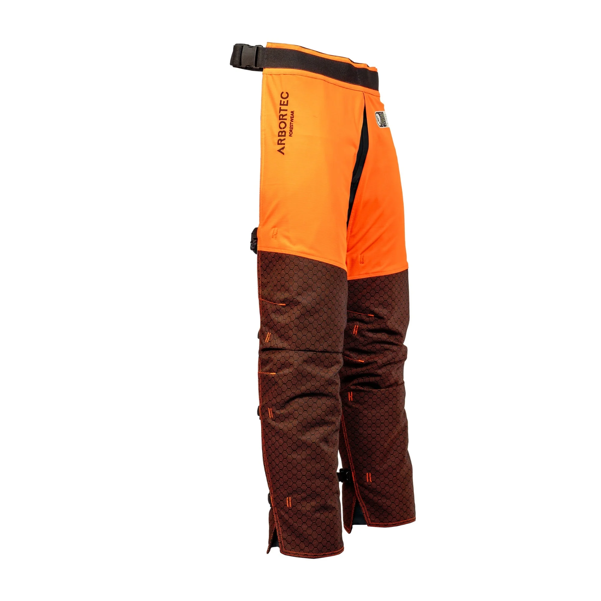 AT4008(US) Arbortec Chainsaw Chaps Calf Wrap - Orange - Image 5