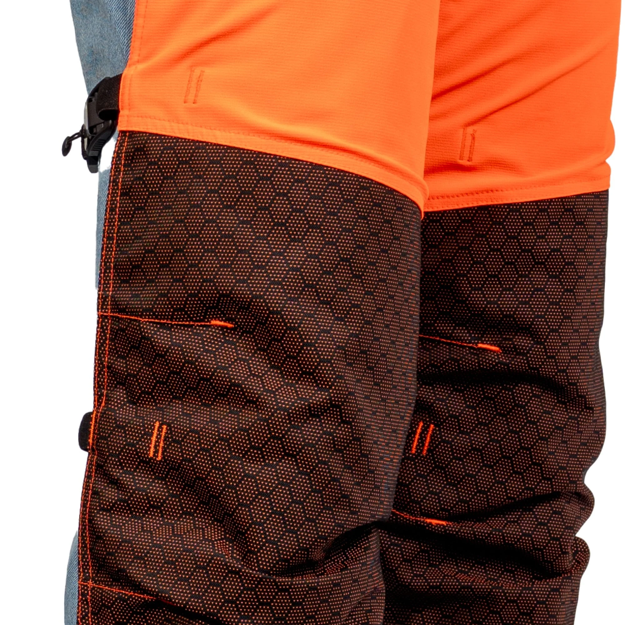 AT4008(US) Arbortec Chainsaw Chaps Calf Wrap - Orange - Image 7