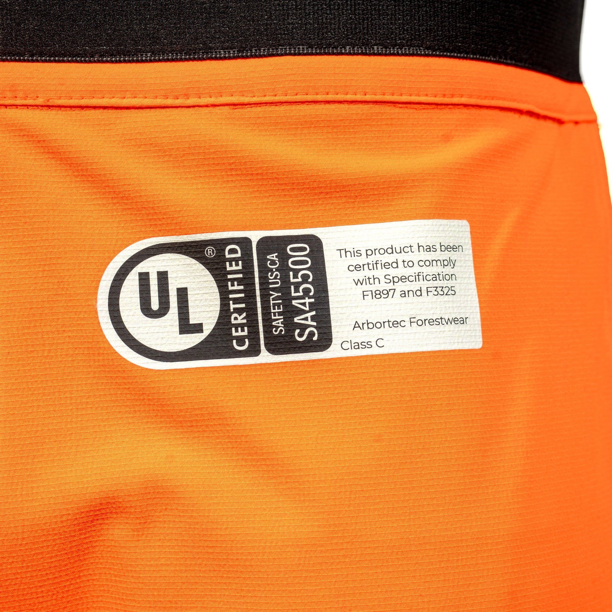 AT4008(US) Arbortec Chainsaw Chaps Calf Wrap - Orange - Image 8
