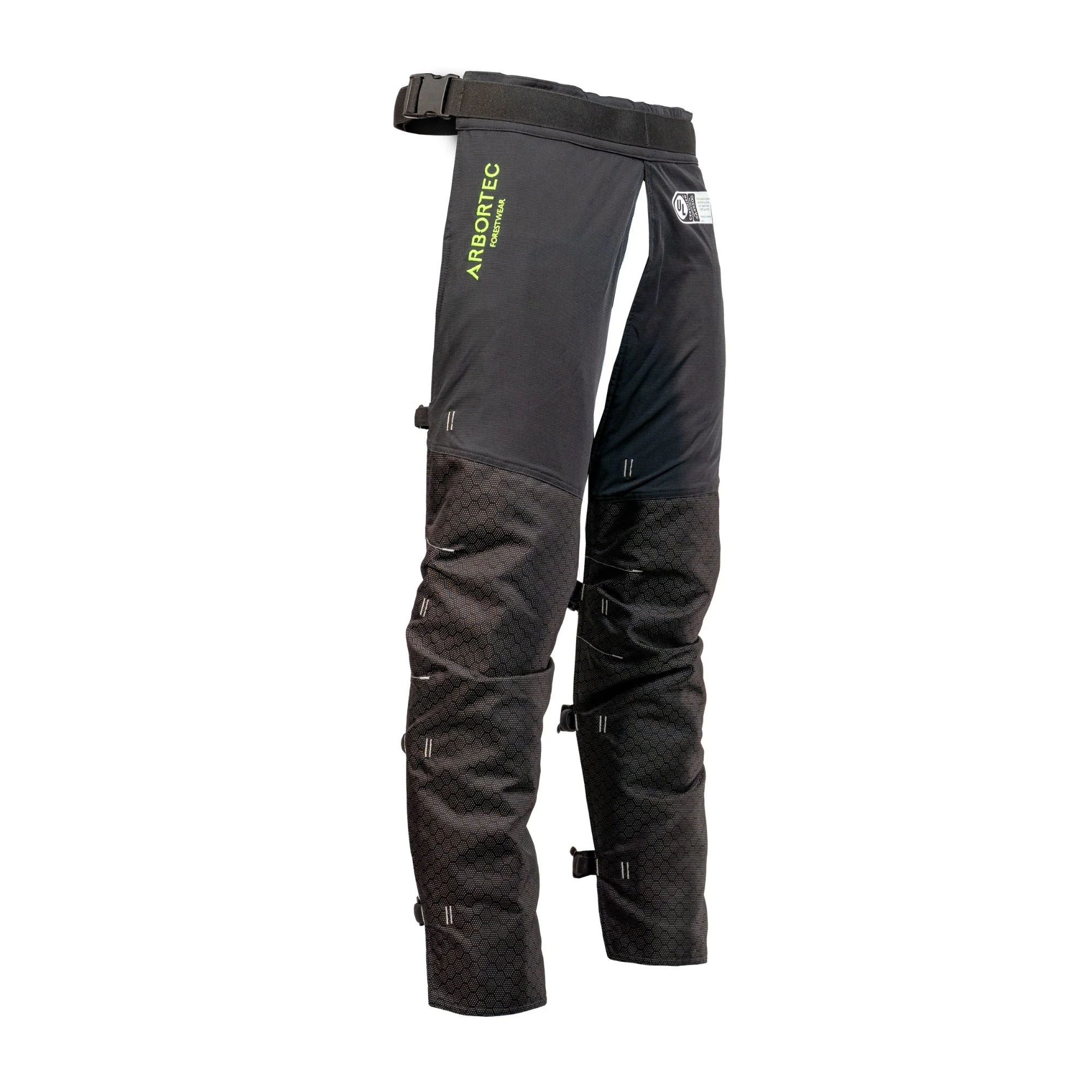 AT4009(US) Arbortec Chainsaw Chaps Front Protection - Black - Image 4