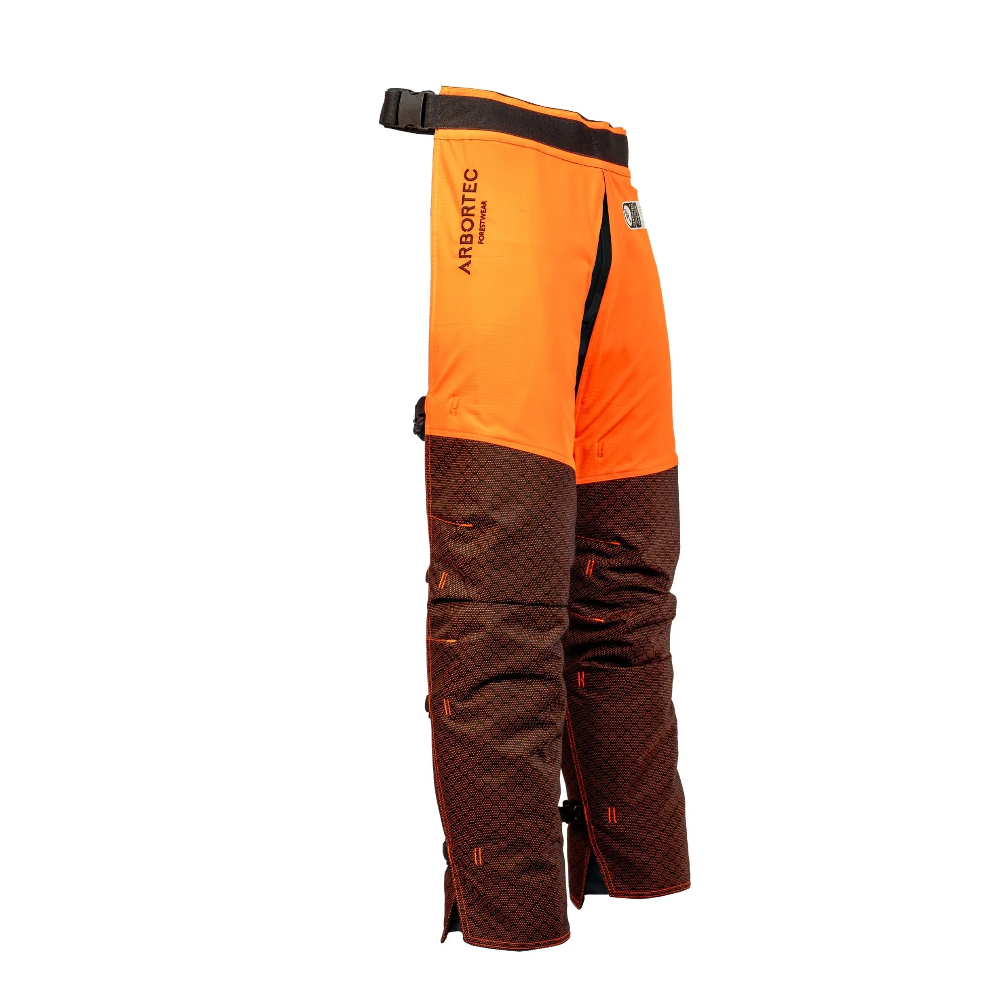 AT4009(US) Arbortec Chainsaw Chaps Front Protection - Orange - Image 4