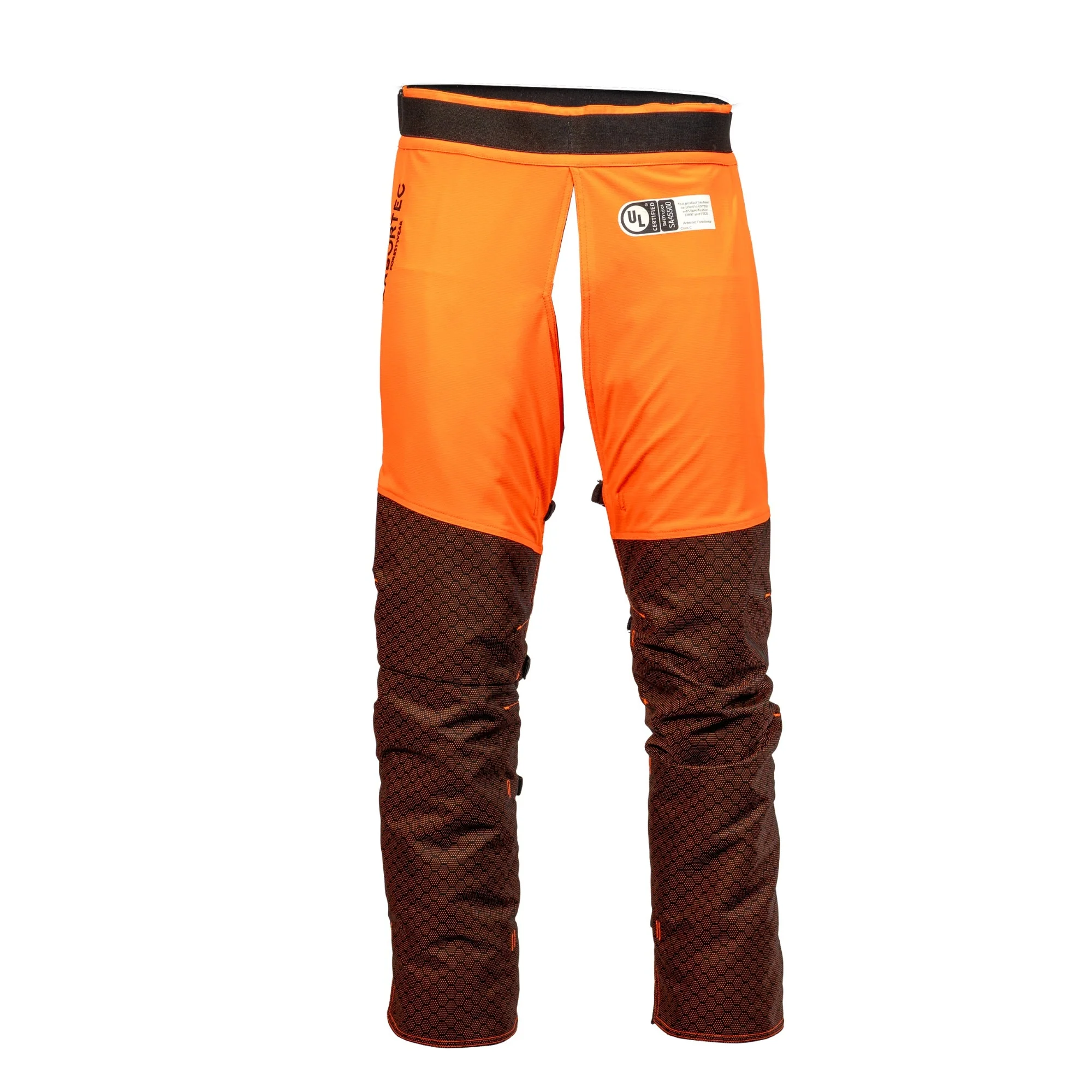 AT4009(US) Arbortec Chainsaw Chaps Front Protection - Orange - Image 5