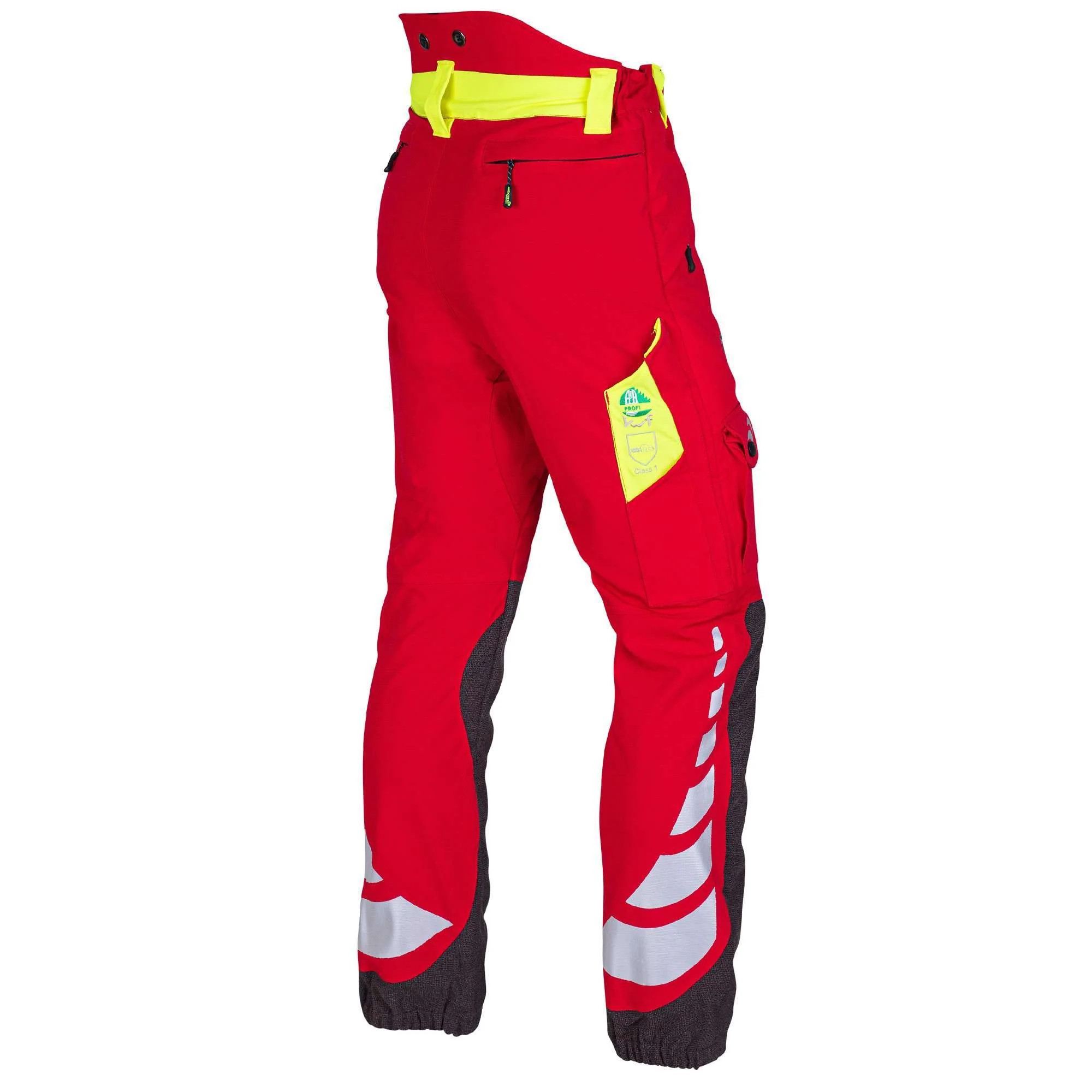 AT4010 Breatheflex Chainsaw Trousers Design A Class 1 - Red - Image 4
