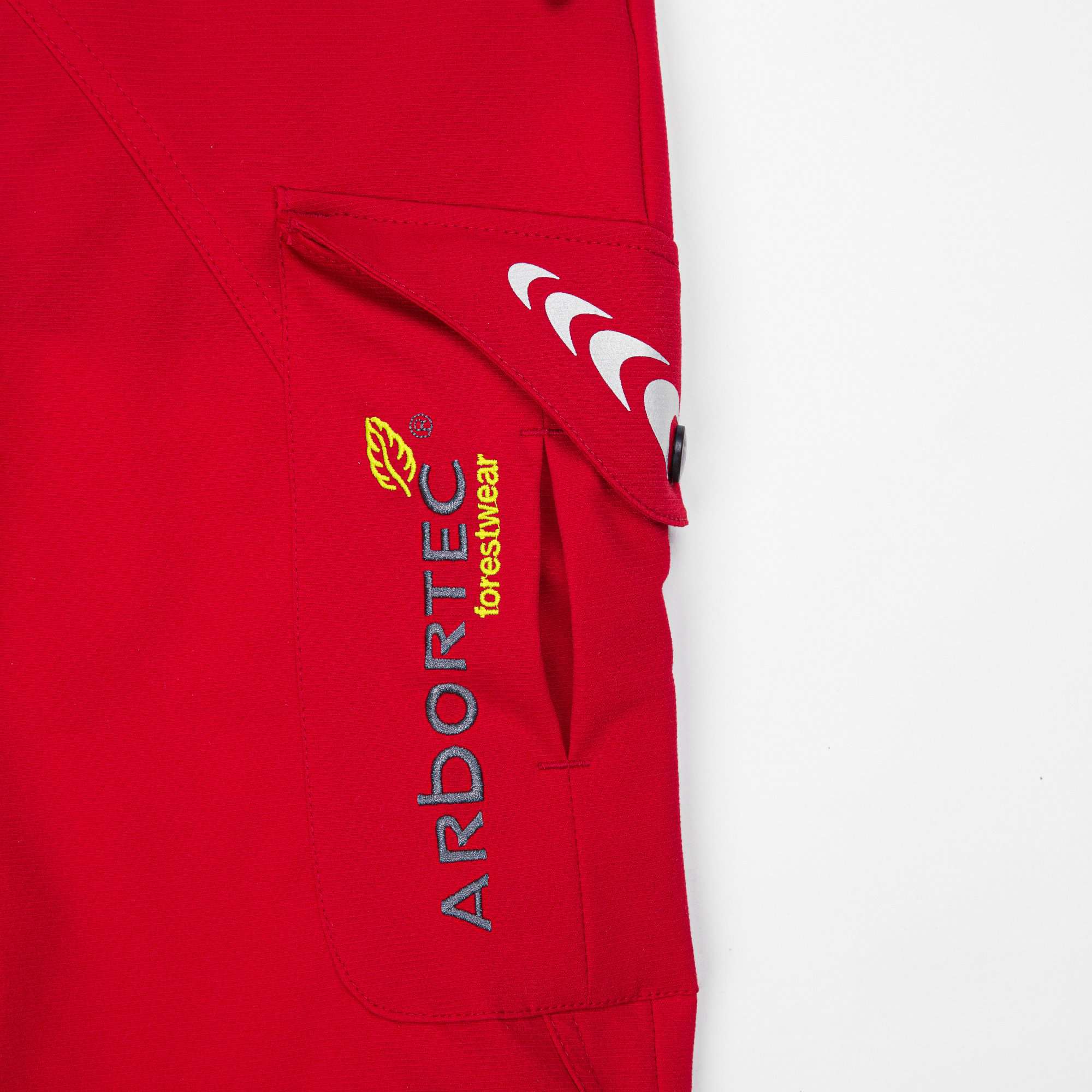 AT4010 Breatheflex Chainsaw Trousers Design A Class 1 - Red - Image 8