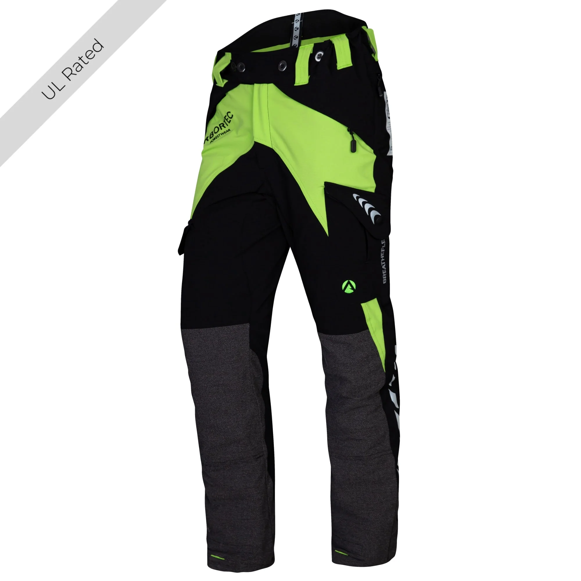 AT4010(US) Breatheflex Chainsaw Pants UL Rated - Lime/Black