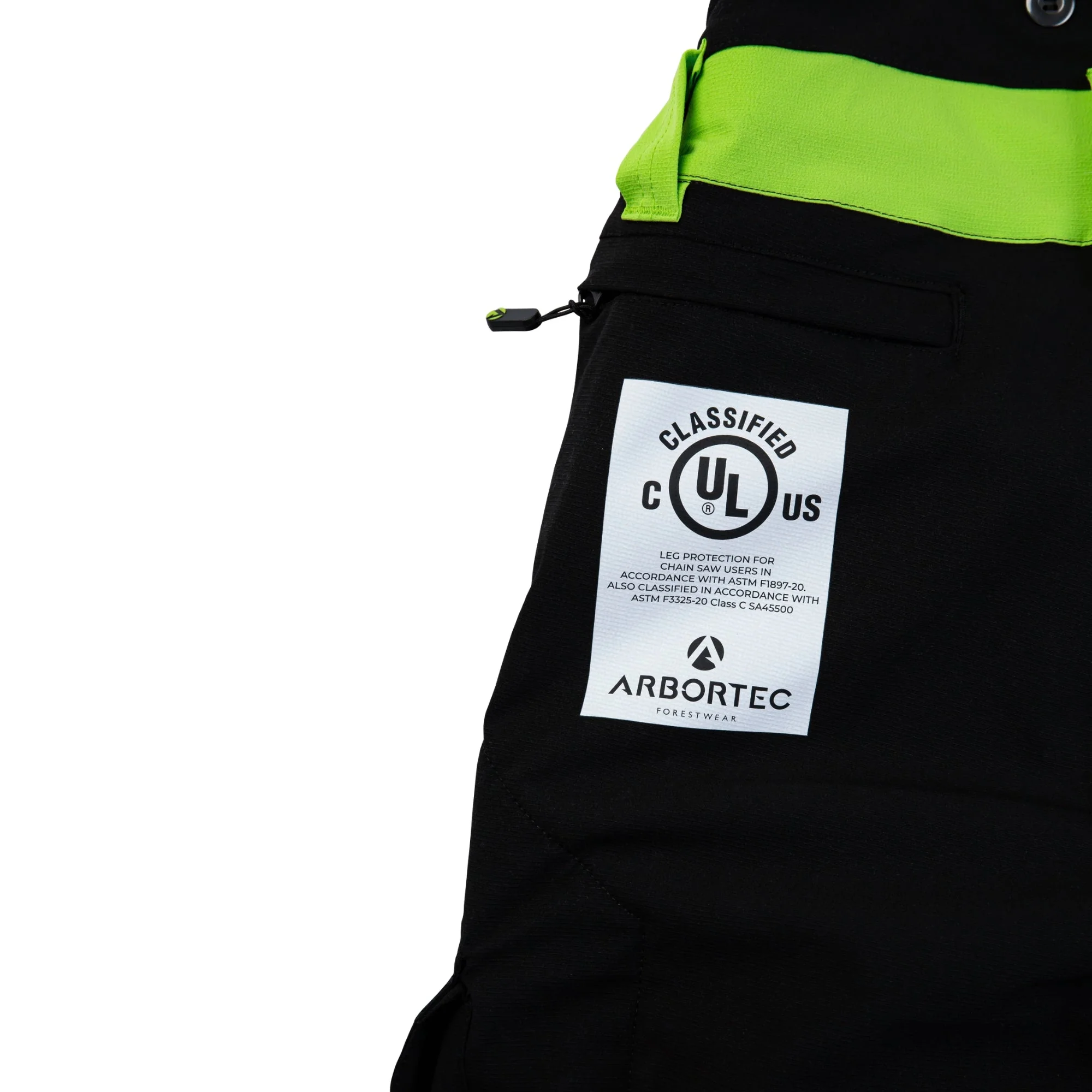 AT4010(US) Breatheflex Chainsaw Pants UL Rated - Lime/Black - Image 6