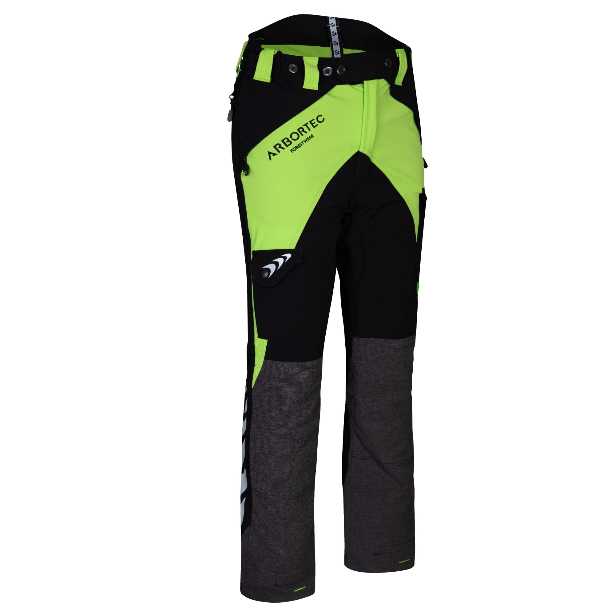 AT4015 Breatheflex Chainsaw Trousers Design A Plus Class 1 - Lime - Image 3