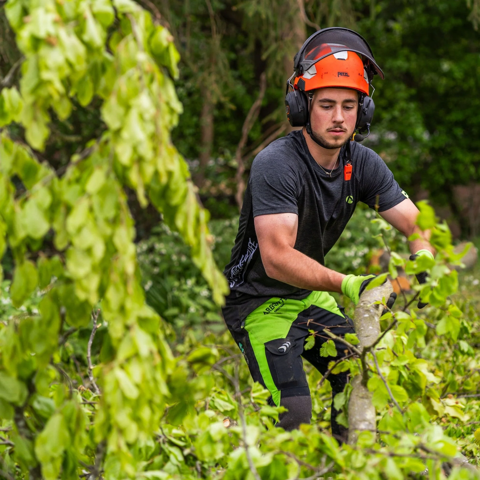 AT4015 Breatheflex Chainsaw Trousers Design A Plus Class 1 - Lime - Image 13
