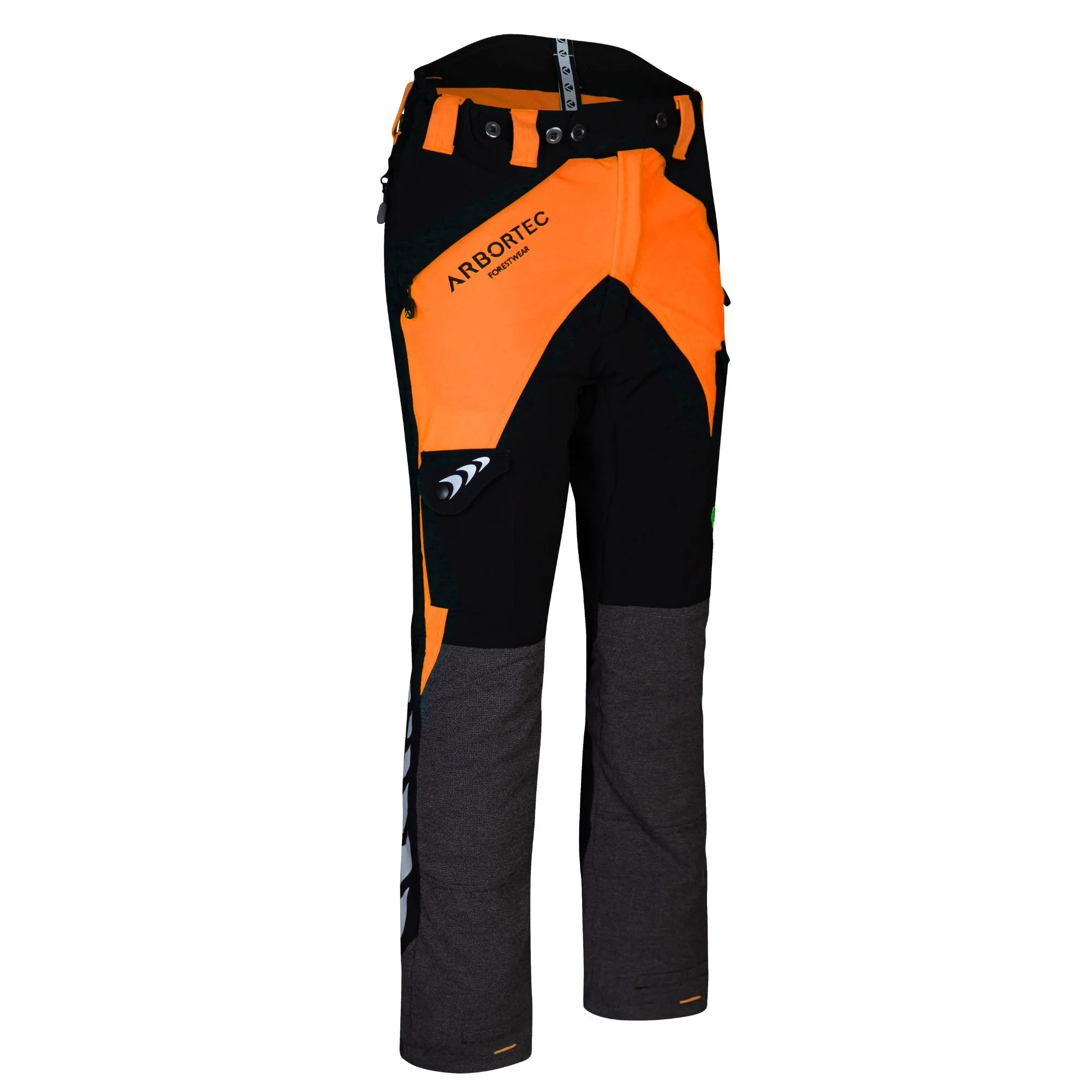 AT4050 Breatheflex Chainsaw Trousers Design C Class 1 - Orange - Image 3