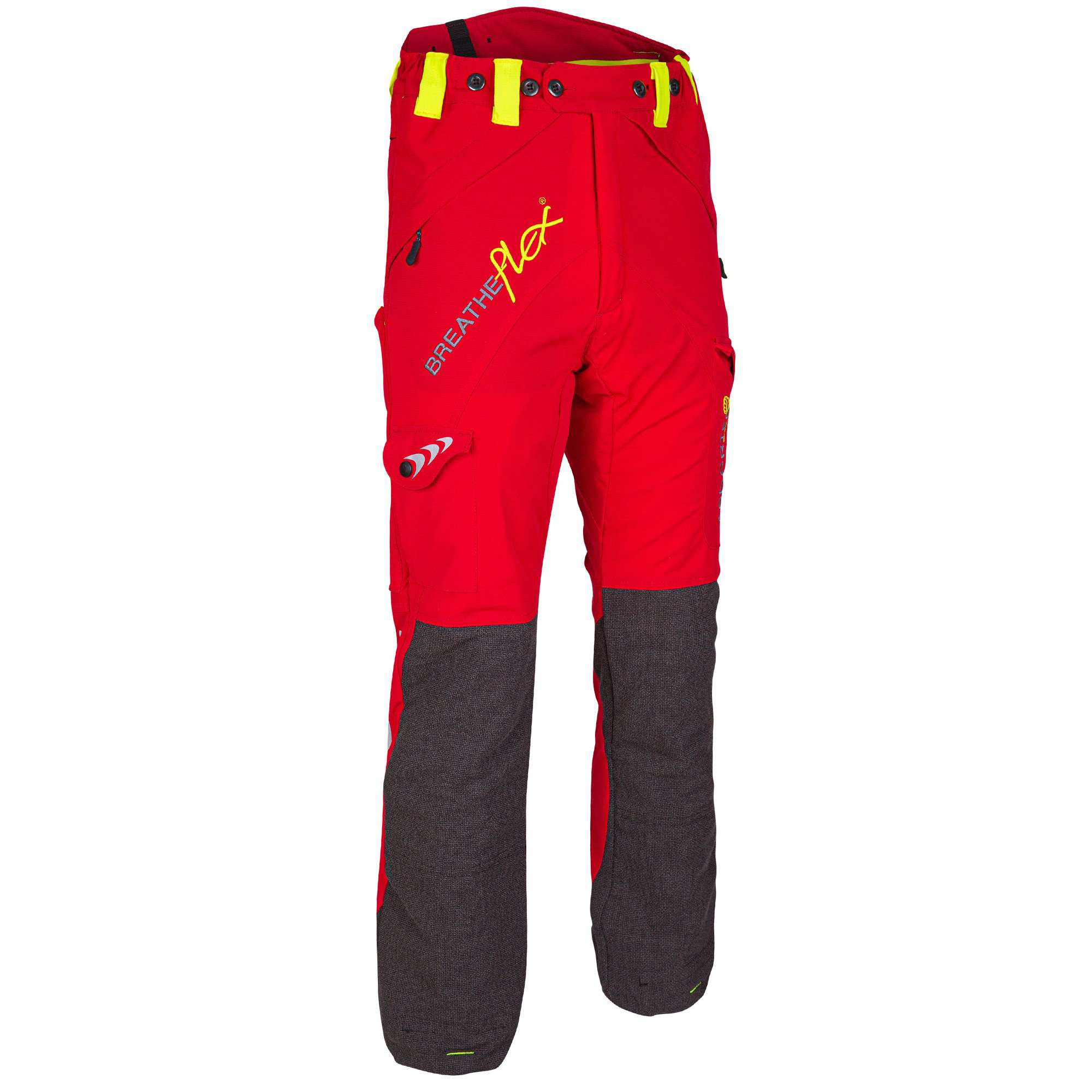 AT4050 Breatheflex Chainsaw Trousers Design C Class 1 - Red - Image 3