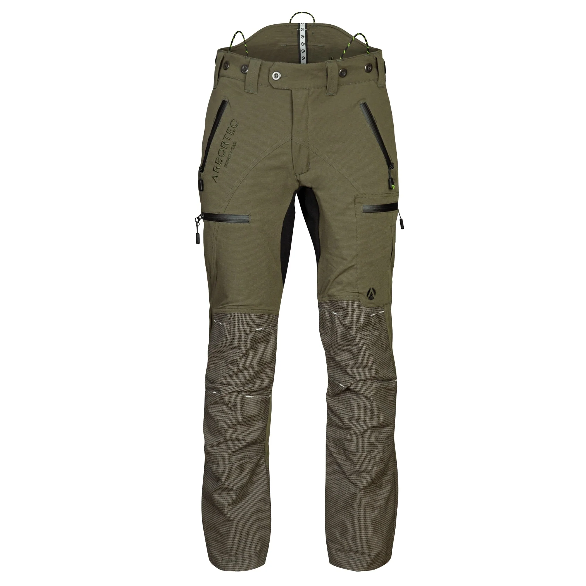 AT4060 Breatheflex Pro Chainsaw Trousers Design A Class 1 - Olive - Image 4