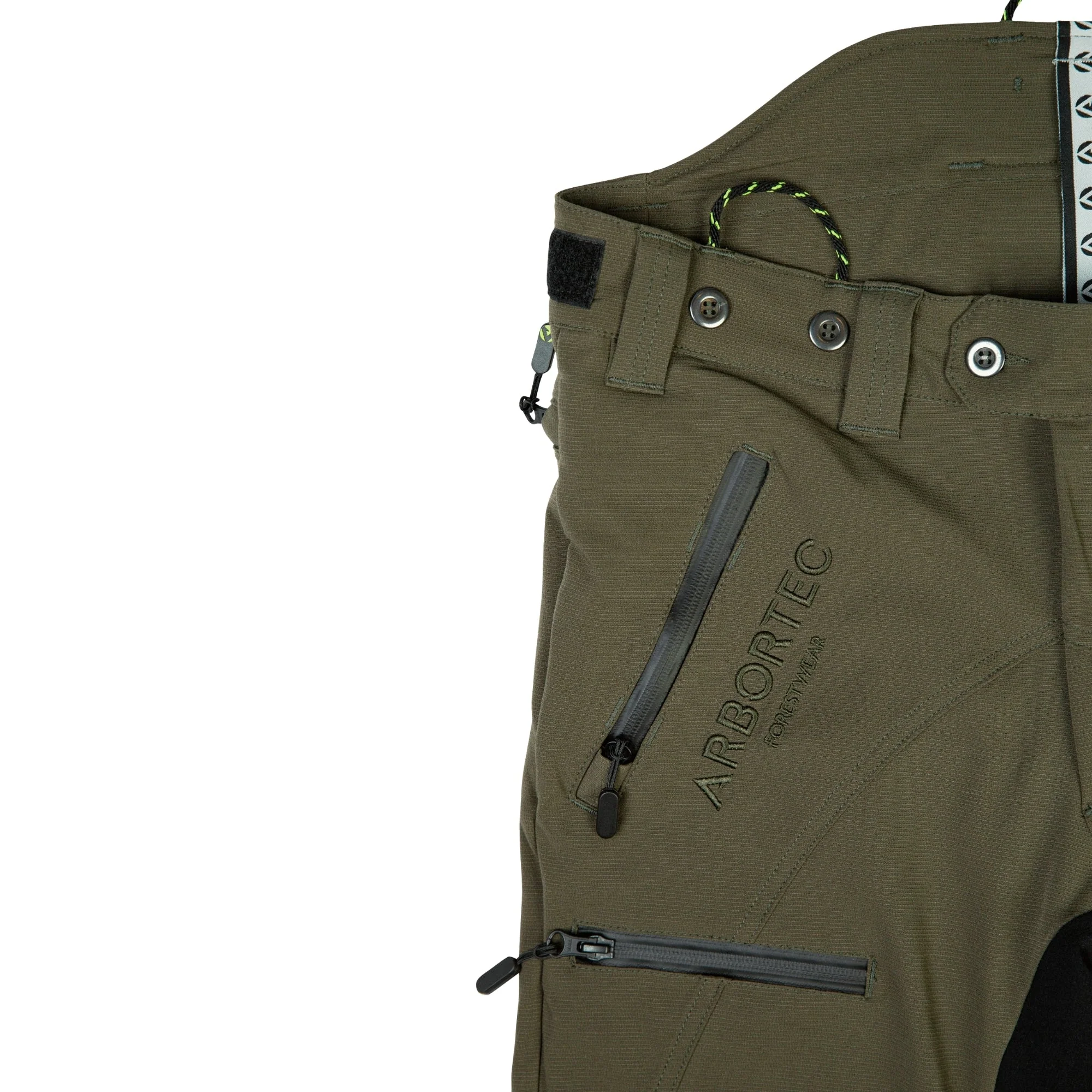 AT4060 Breatheflex Pro Chainsaw Trousers Design A Class 1 - Olive - Image 6