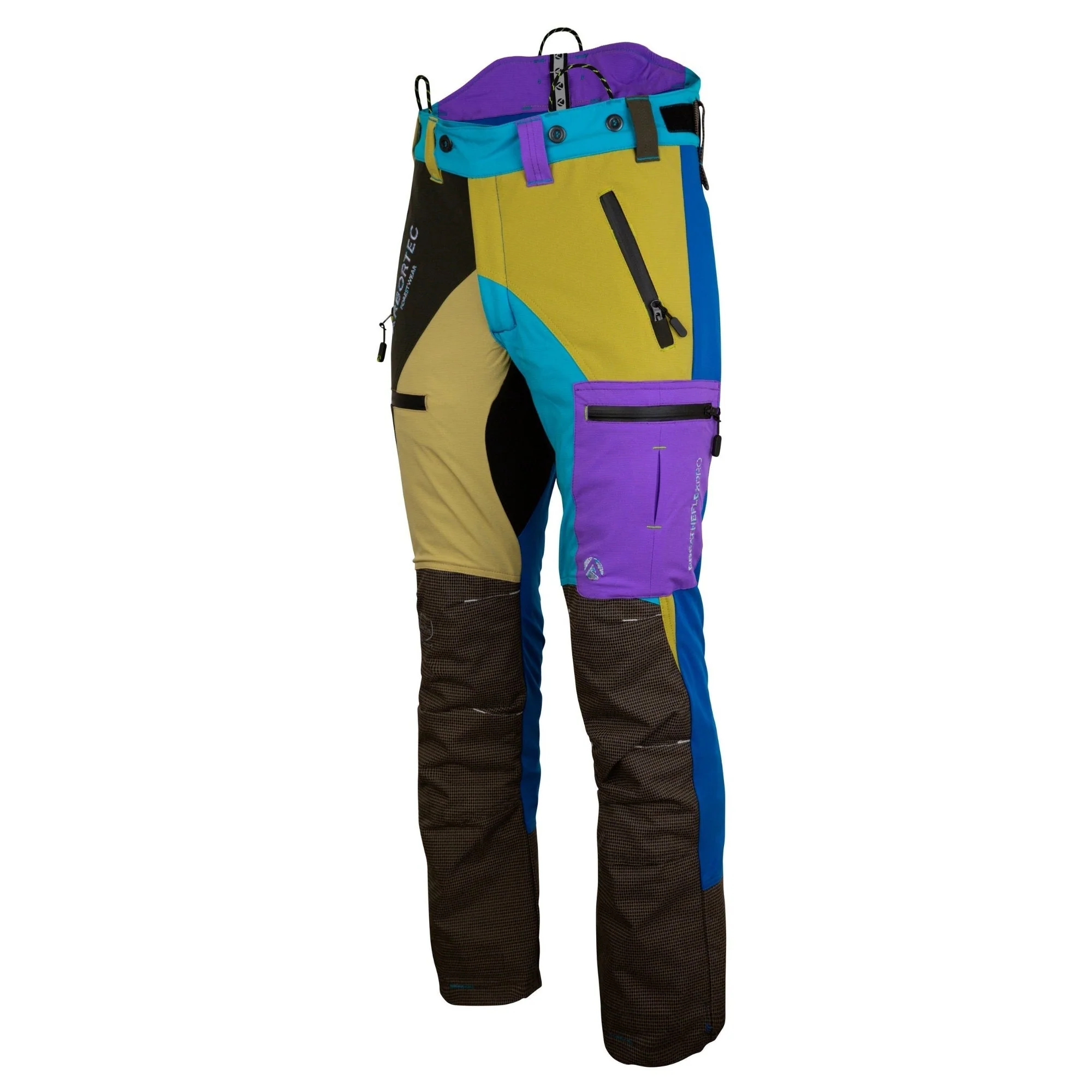AT4060 Breatheflex Pro Chainsaw Trousers Design A Class 1 - Pastel Multi-Colour - Image 3