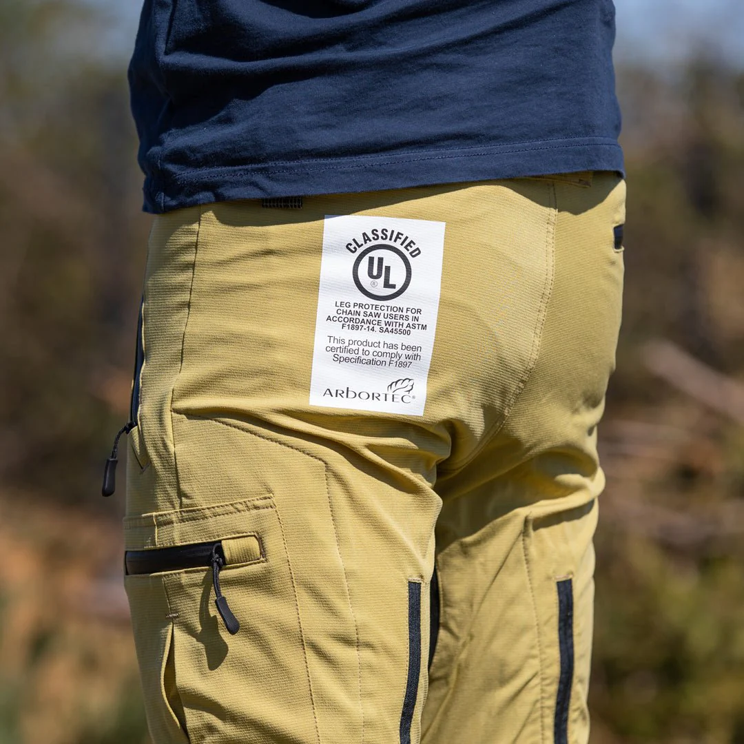 AT4060(US) Breatheflex Pro Chainsaw Pants UL Rated  - Beige - Image 10