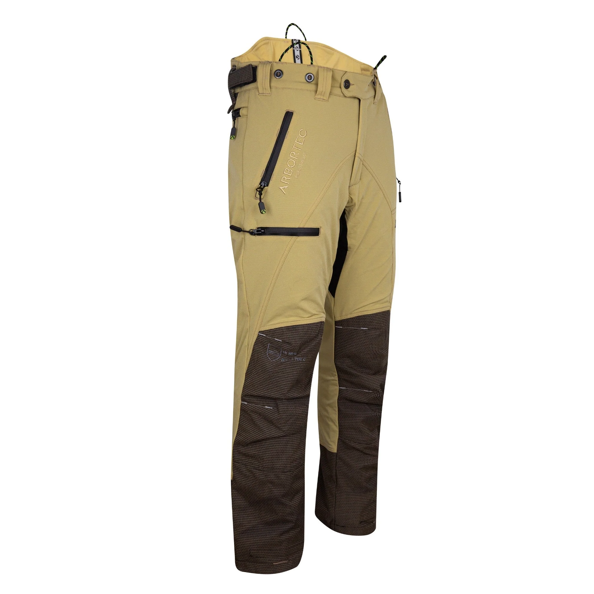 AT4060(US) Breatheflex Pro Chainsaw Pants UL Rated  - Beige - Image 3