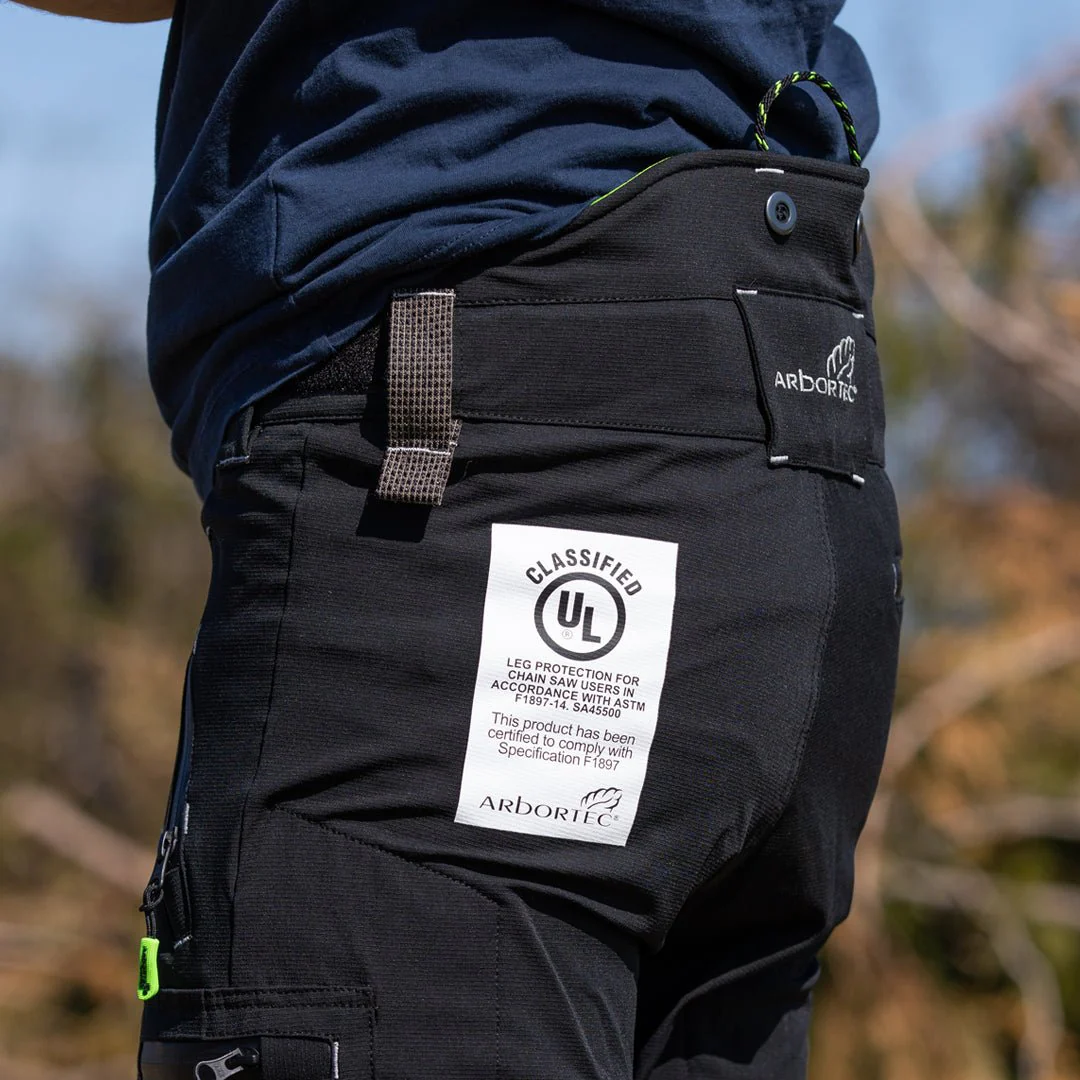 AT4060(US) Breatheflex Pro Chainsaw Pants UL Rated - Black - Image 9
