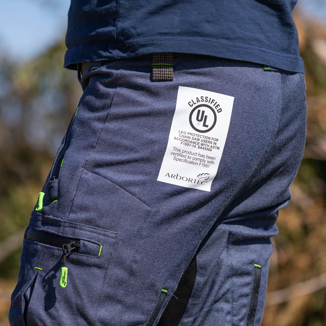 AT4060(US) Breatheflex Pro Chainsaw Pants UL Rated - Denim Blue Legacy - Image 11