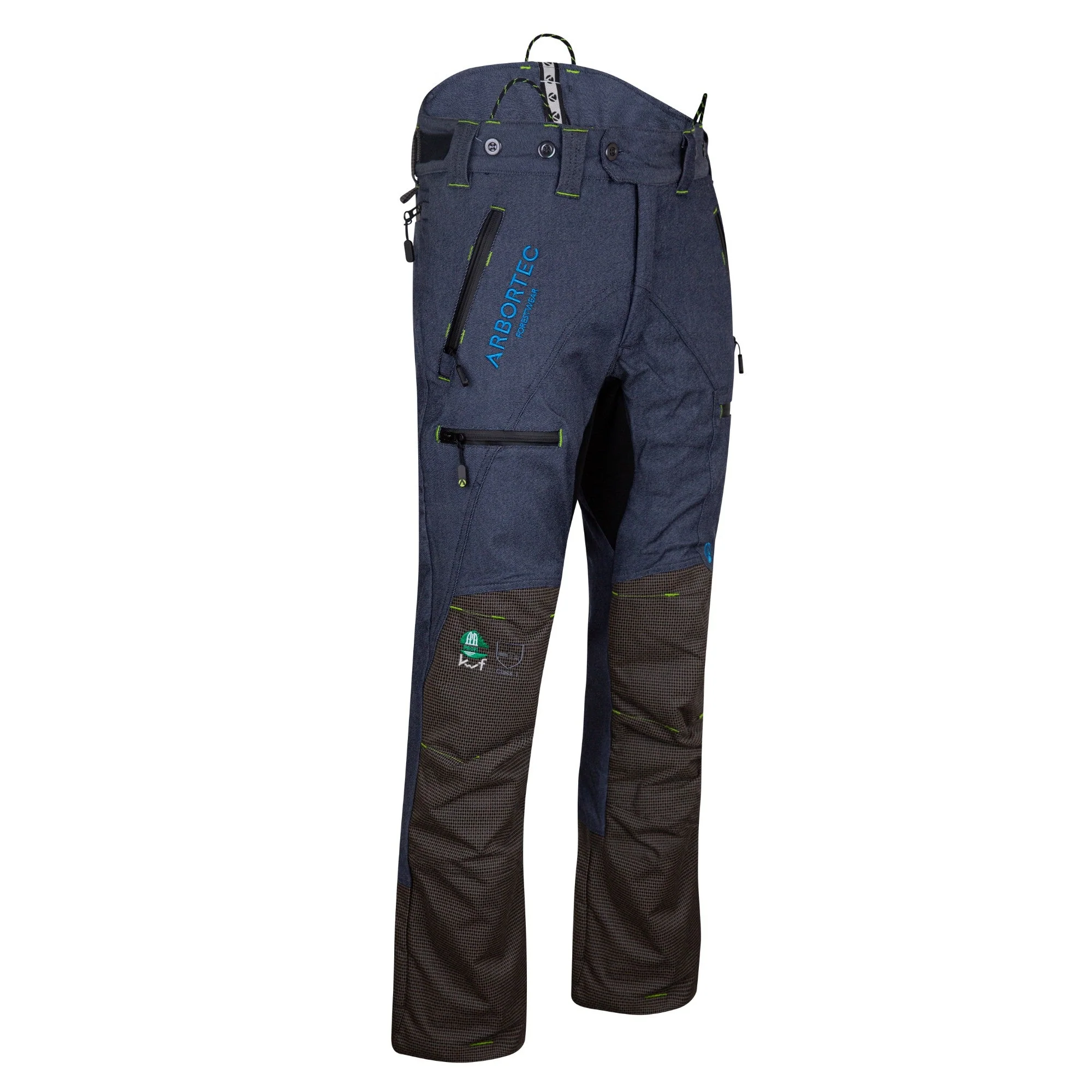 AT4060 Breatheflex Pro Chainsaw Trousers Design A Class 1 Legacy - Denim Blue - Image 4