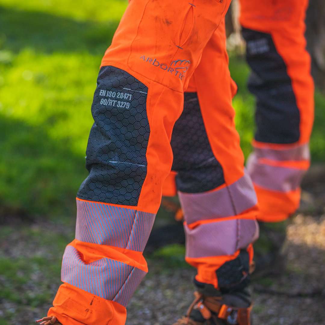 AT4060(US) Breatheflex Pro Chainsaw Pants UL Rated - Hi-Vis Orange - Image 12