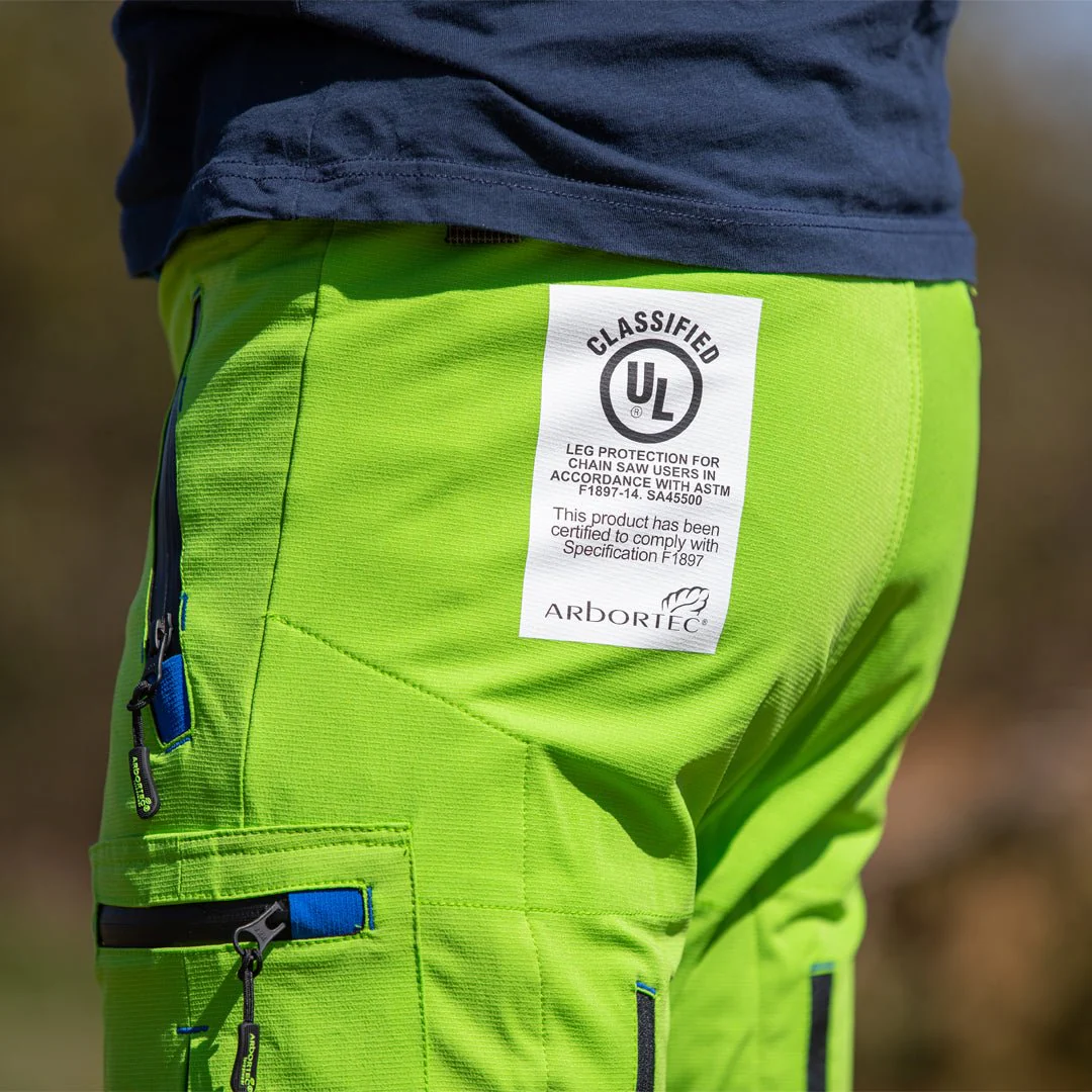 AT4060(US) Breatheflex Pro Chainsaw Pants UL Rated - Lime - Image 14