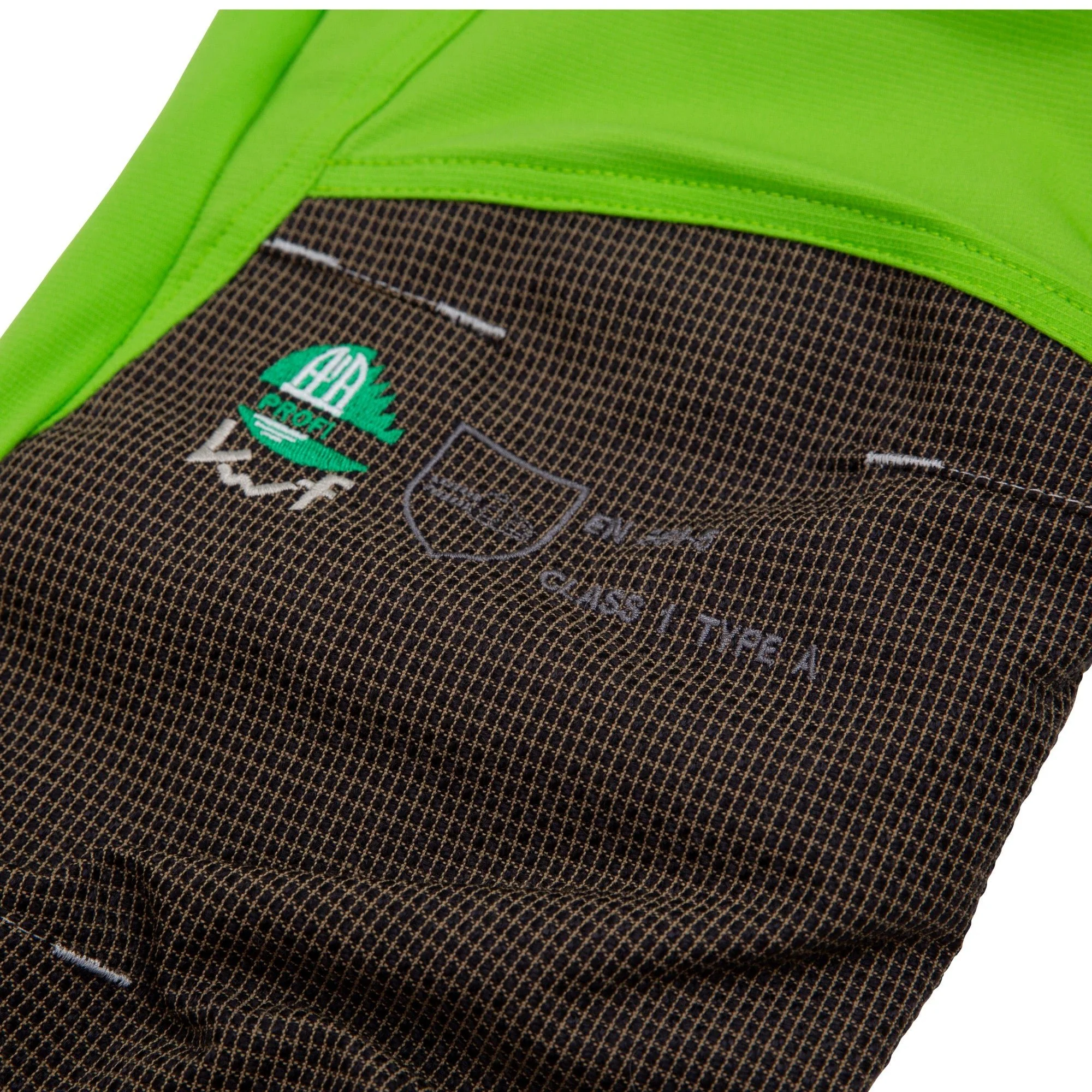 AT4060 Breatheflex Pro Chainsaw Trousers Design A Class 1 - Lime - Image 7