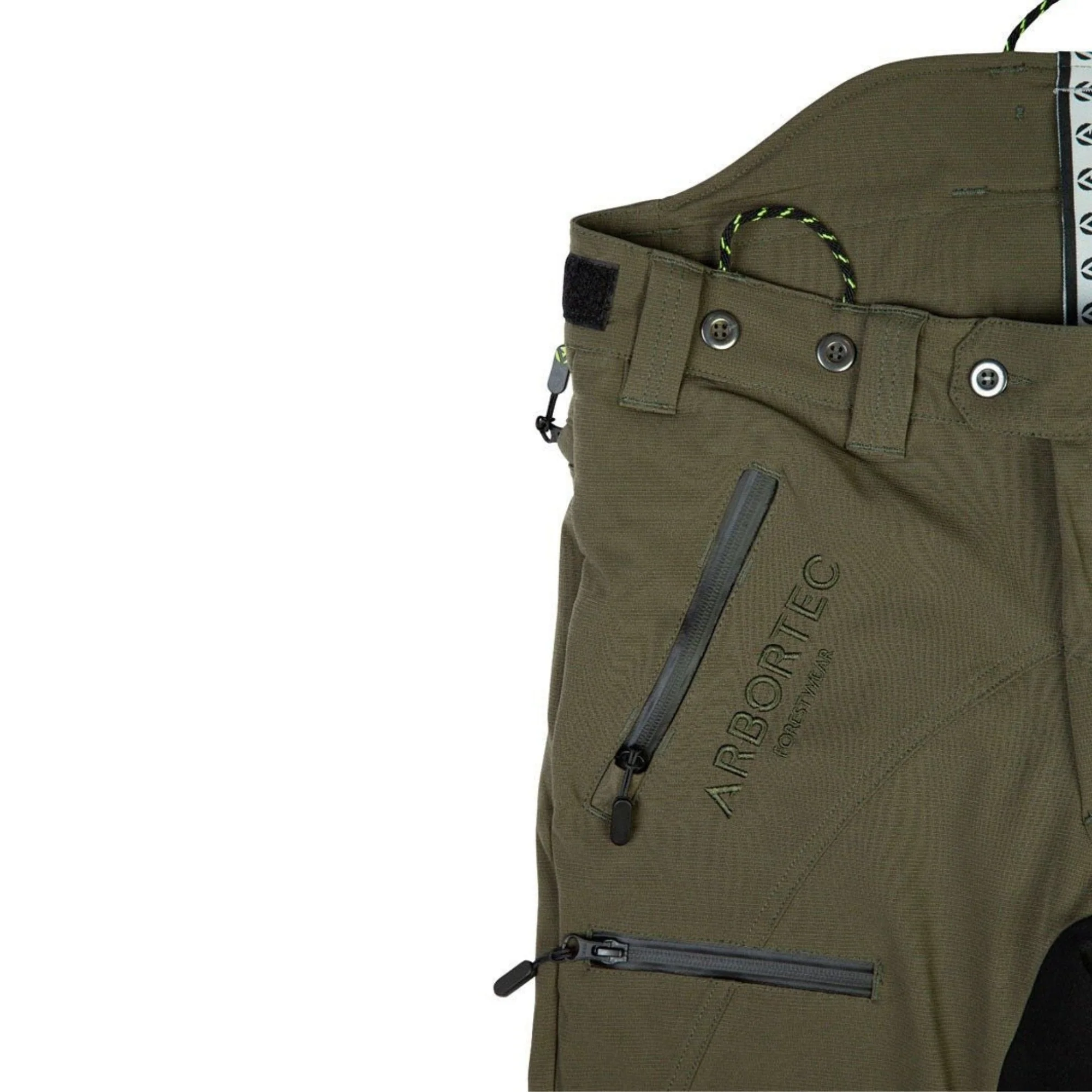 AT4060(US) Breatheflex Pro Chainsaw Pants UL Rated - Olive - Image 6