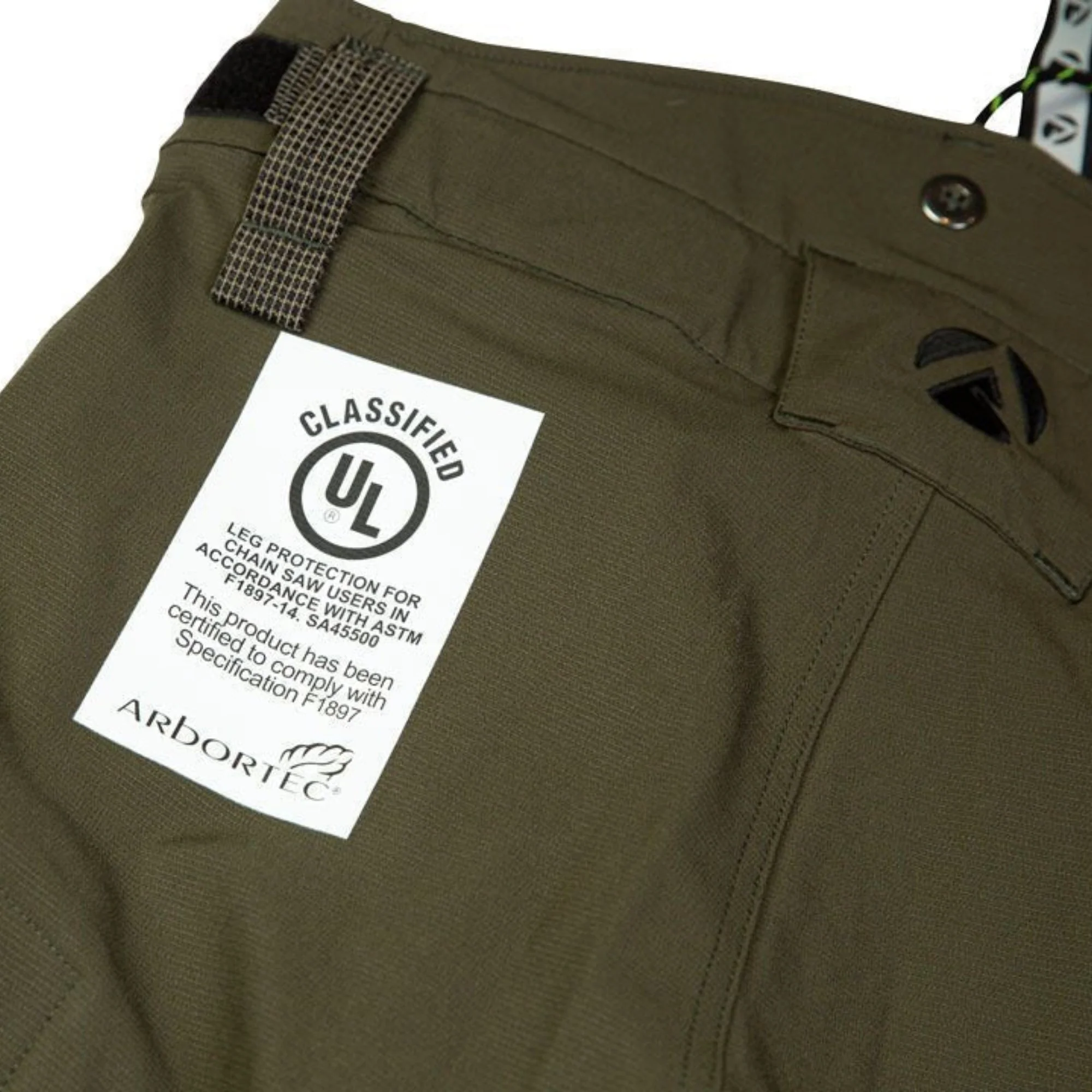 AT4060(US) Breatheflex Pro Chainsaw Pants UL Rated - Olive - Image 8