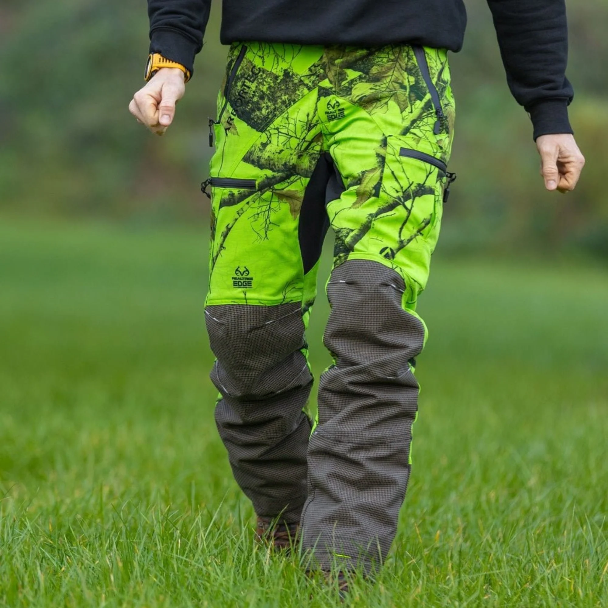 AT4060(US) - Breatheflex Pro Realtree Chainsaw Pants UL Rated - Lime - Image 3
