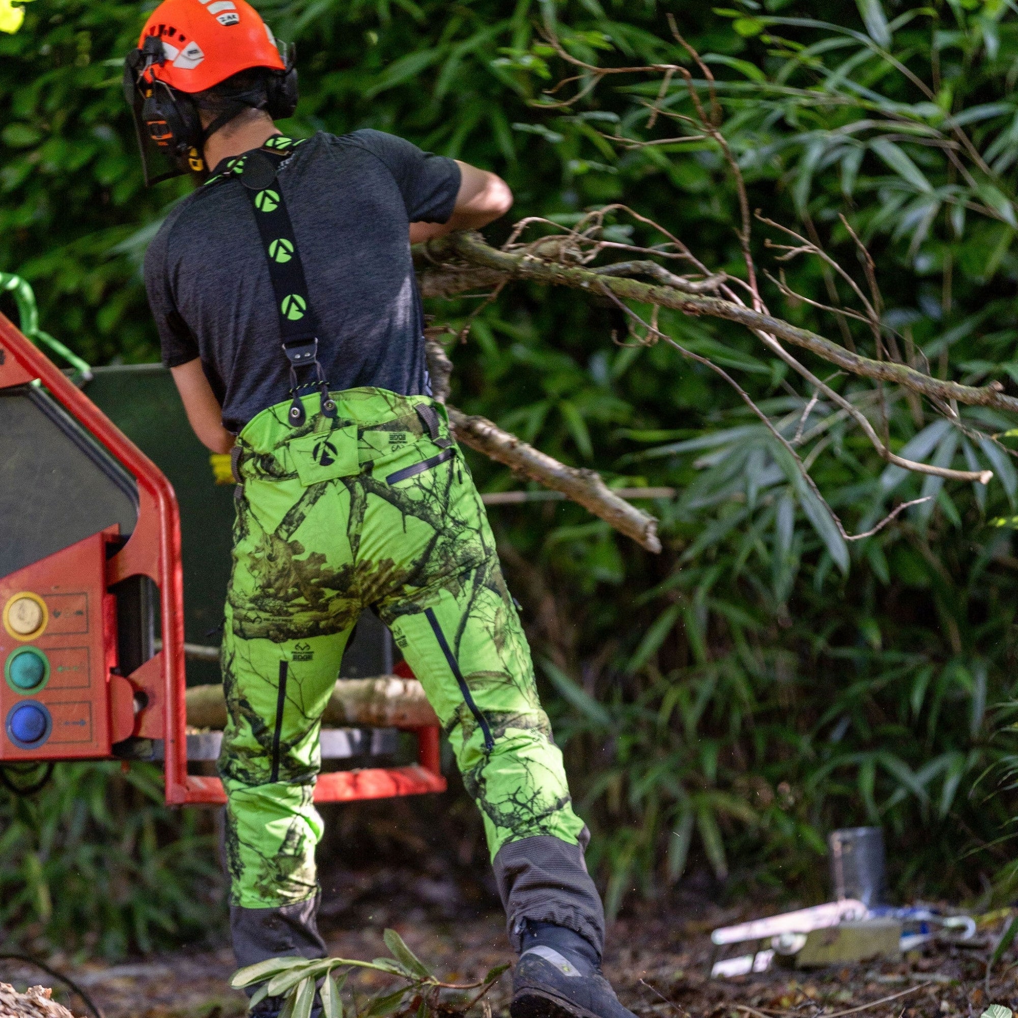 AT4060(US) - Breatheflex Pro Realtree Chainsaw Pants UL Rated - Lime - Image 4