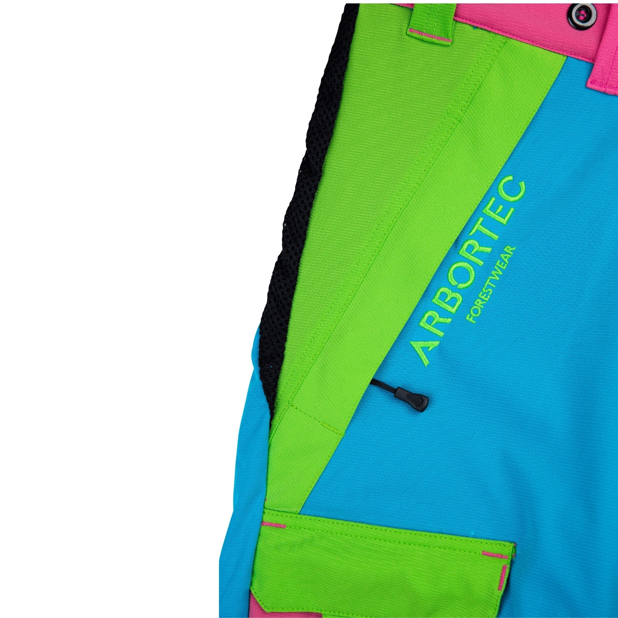 AT4062(EU) Arbortec Vented Chainsaw Trousers Design A Class 1 - Aqua Multi - Image 10