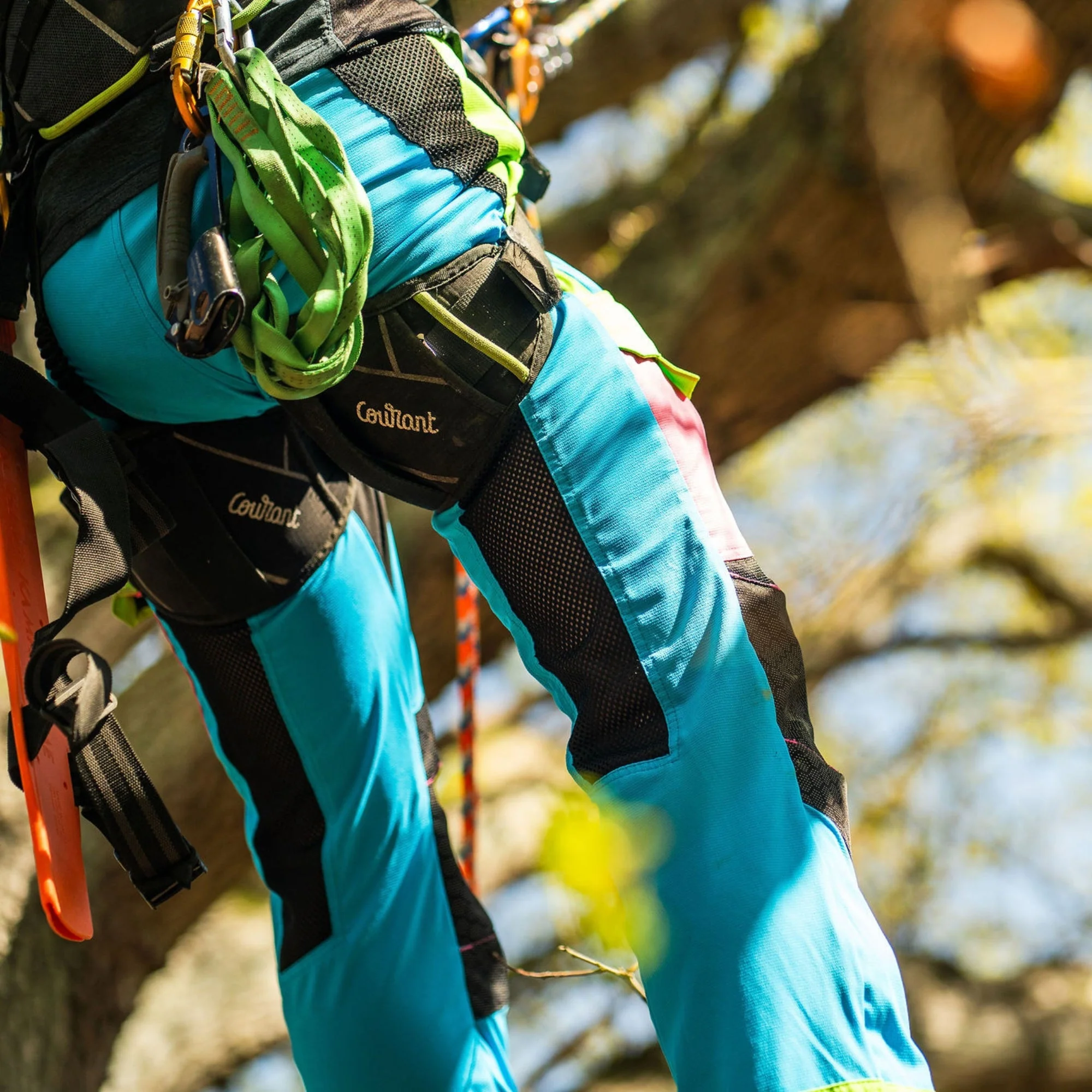 AT4062(EU) Arbortec Vented Chainsaw Trousers Design A Class 1 - Aqua Multi - Image 17