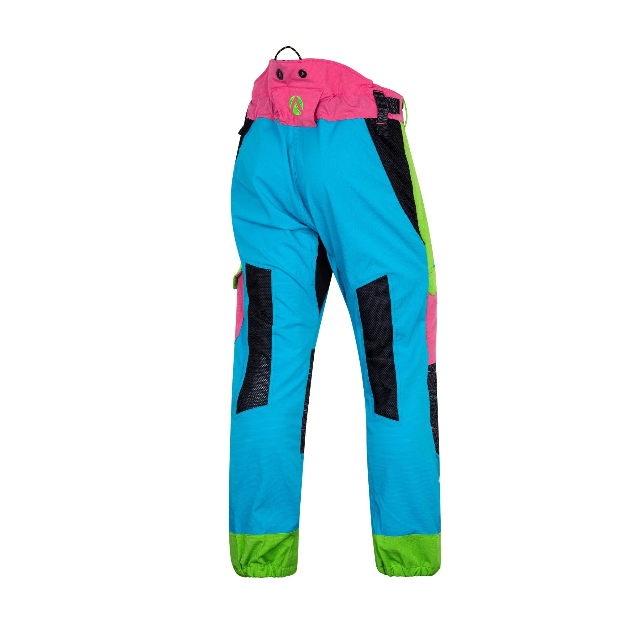 AT4062(EU) Arbortec Vented Chainsaw Trousers Design A Class 1 - Aqua Multi - Image 5
