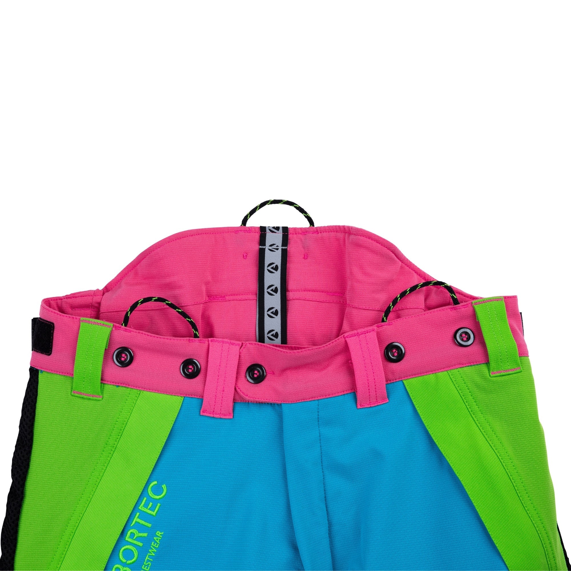 AT4062(EU) Arbortec Vented Chainsaw Trousers Design A Class 1 - Aqua Multi - Image 7