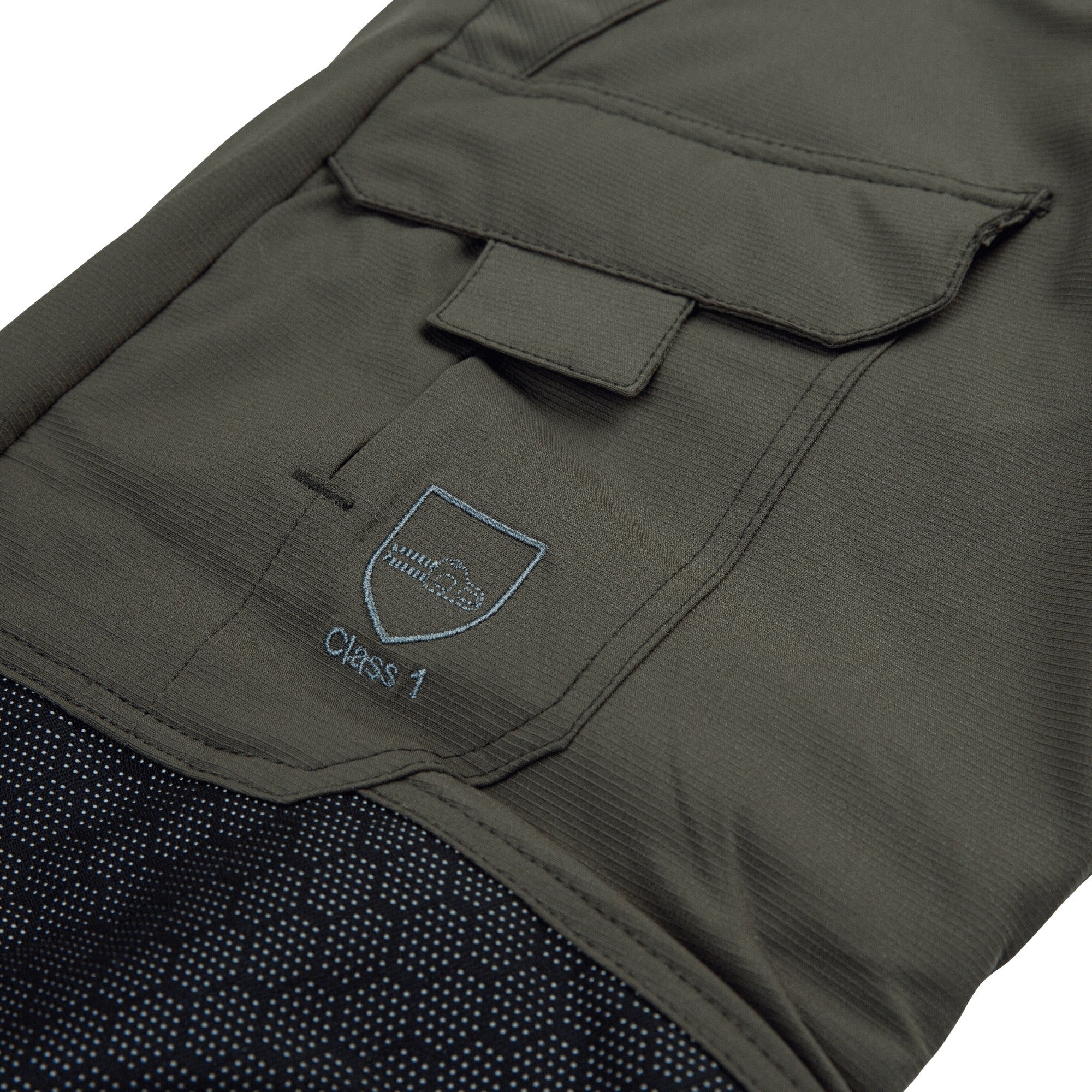 AT4062(EU) Arbortec Vented Chainsaw Trousers Design A Class 1 - Olive - Image 8