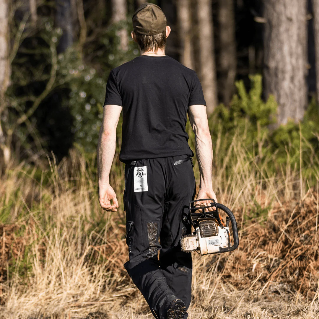 AT4062(US) Arbortec Vented Chainsaw Pants UL Rated - Black - Image 12