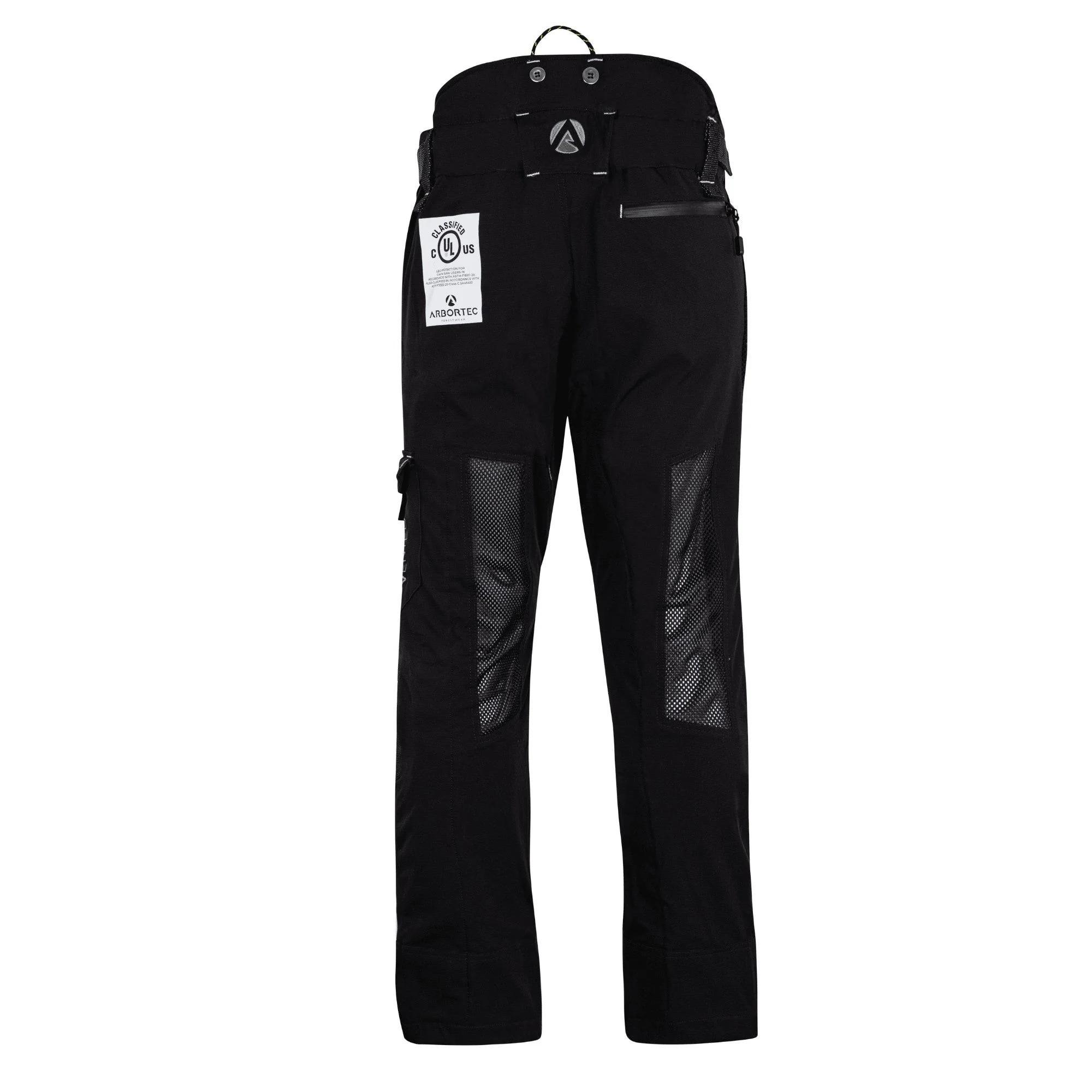 AT4062(US) Arbortec Vented Chainsaw Pants UL Rated - Black - Image 4