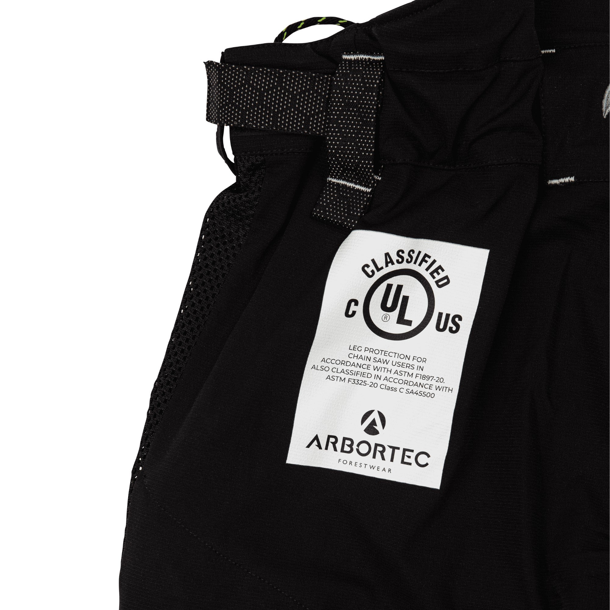 AT4062(US) Arbortec Vented Chainsaw Pants UL Rated - Black - Image 8
