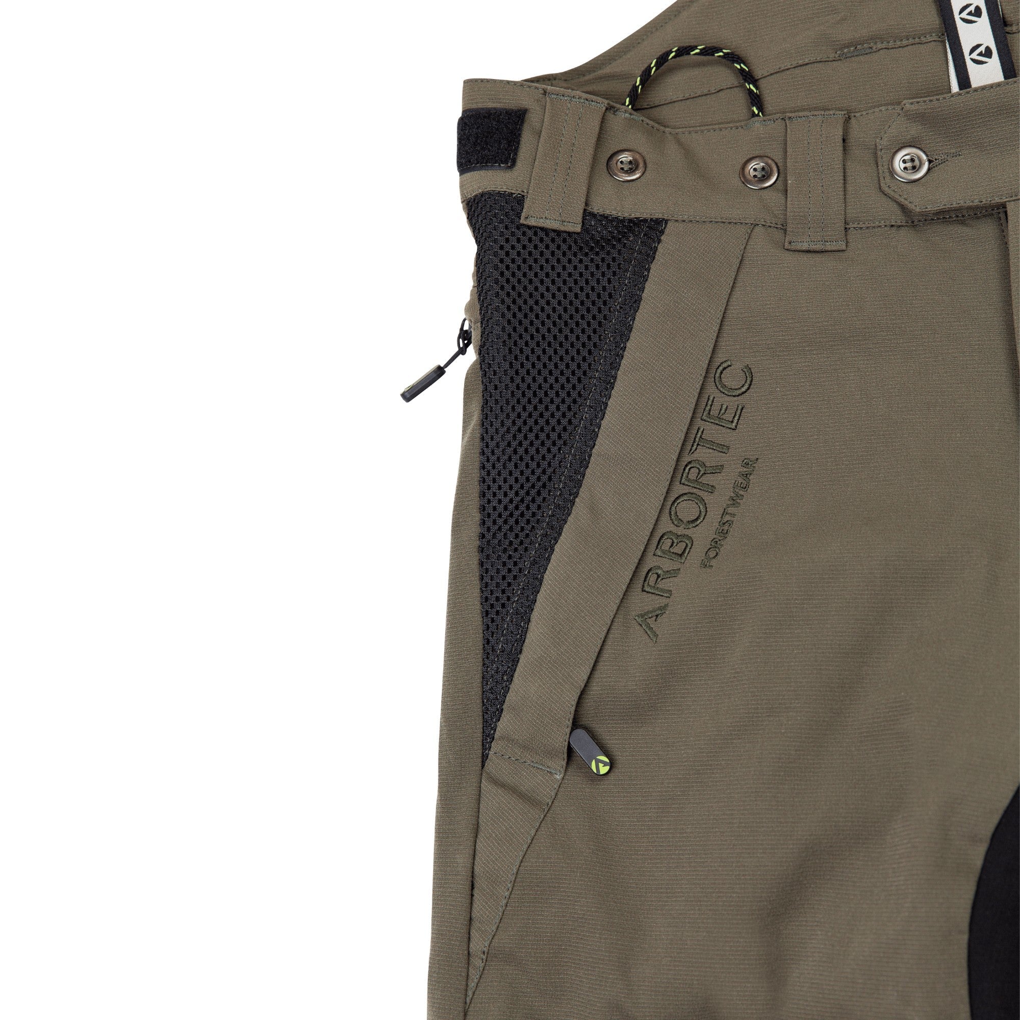 AT4062(US) Arbortec Vented Chainsaw Pants UL Rated - Olive - Image 6