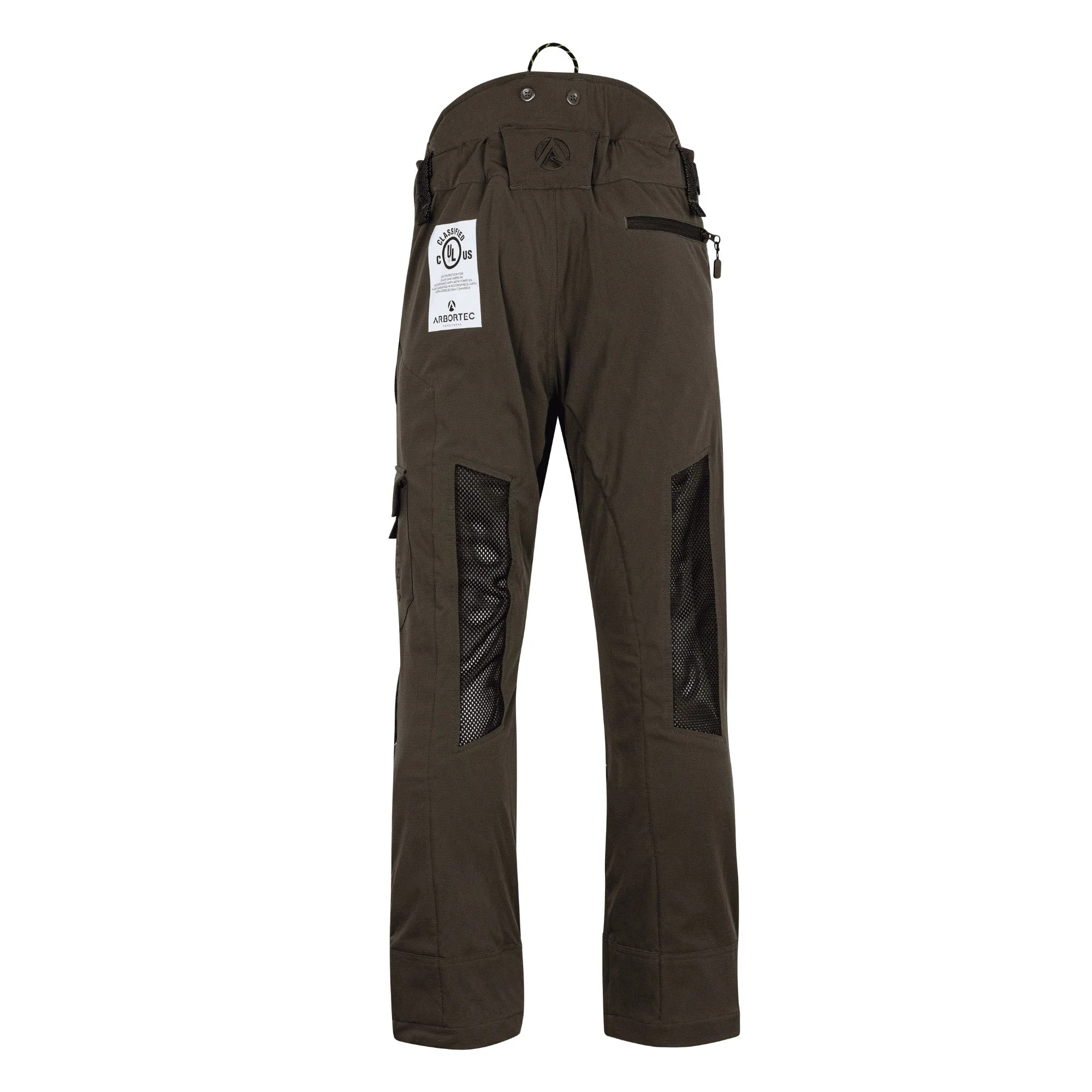 AT4062(US) Arbortec Vented Chainsaw Pants UL Rated - Olive - Image 4