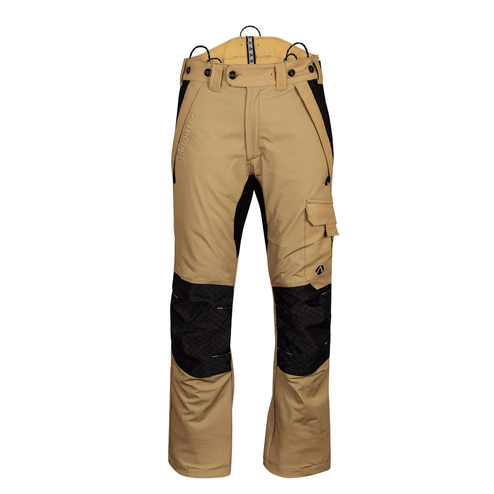 AT4062(US) Arbortec Vented Chainsaw Pants UL Rated - Beige - Image 3