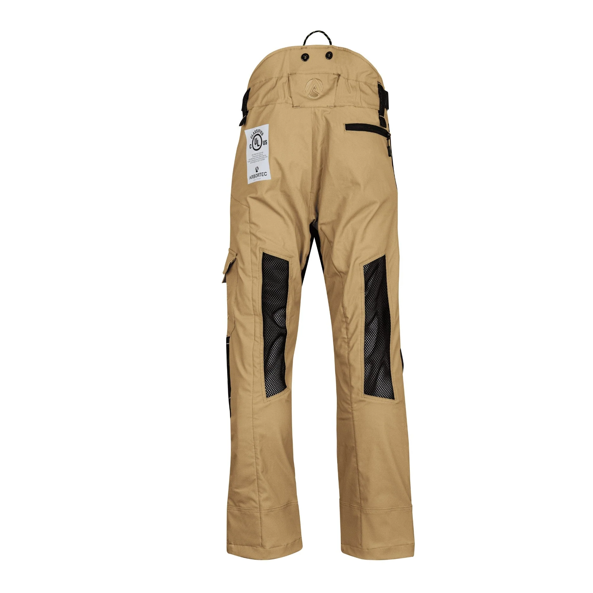 AT4062(US) Arbortec Vented Chainsaw Pants UL Rated - Beige - Image 4