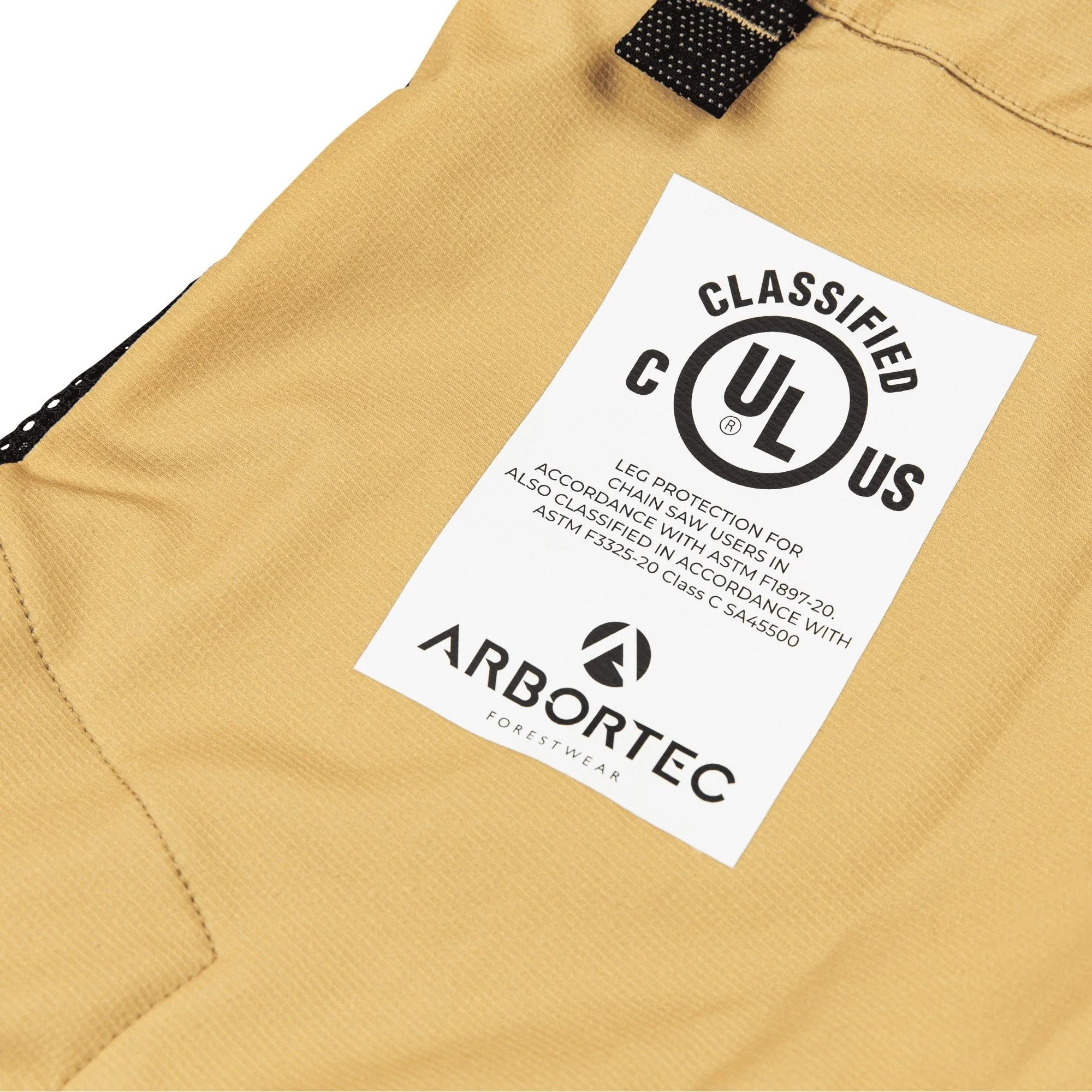 AT4062(US) Arbortec Vented Chainsaw Pants UL Rated - Beige - Image 7