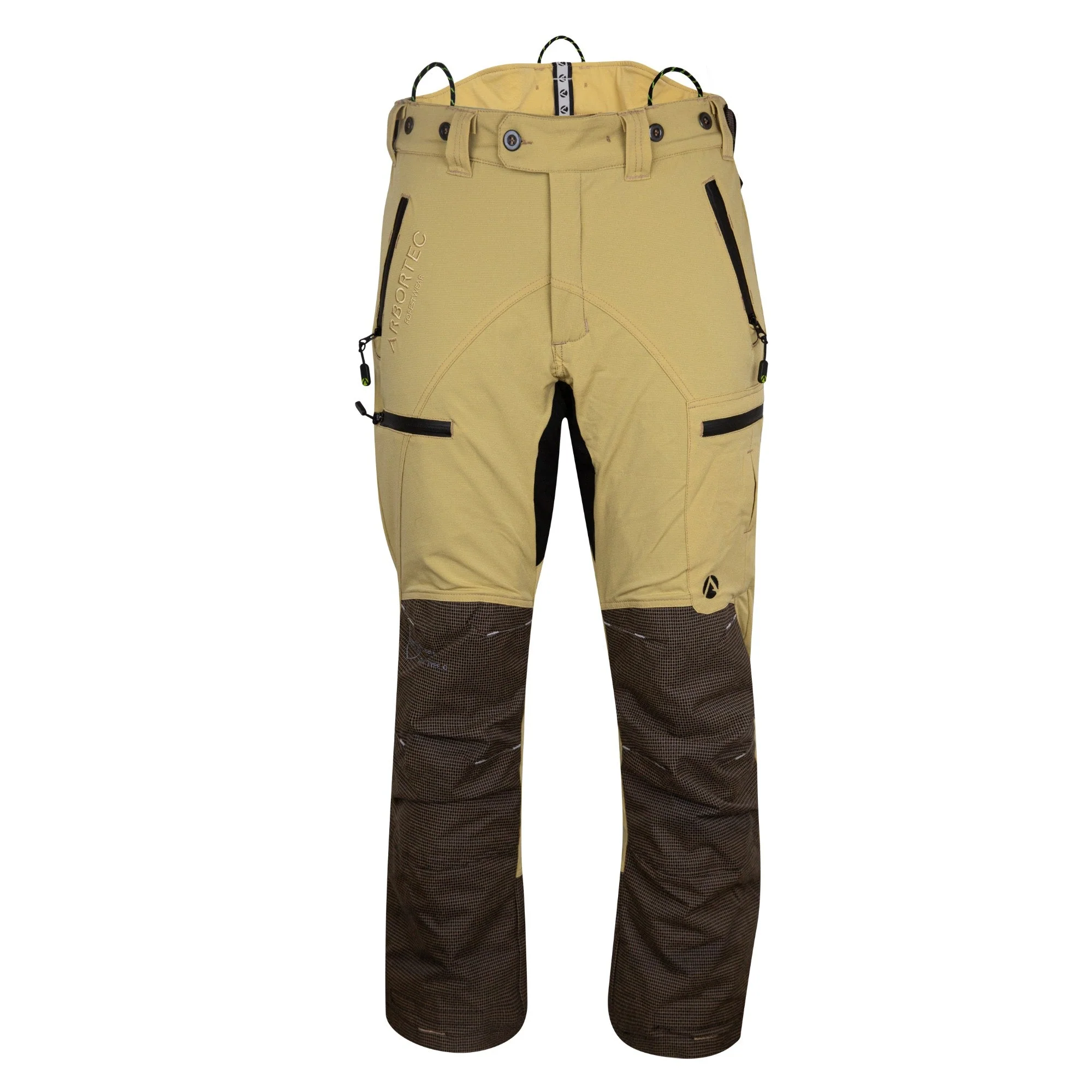 AT4070 Breatheflex Pro Chainsaw Trousers Design C Class 1 - Beige - Image 3
