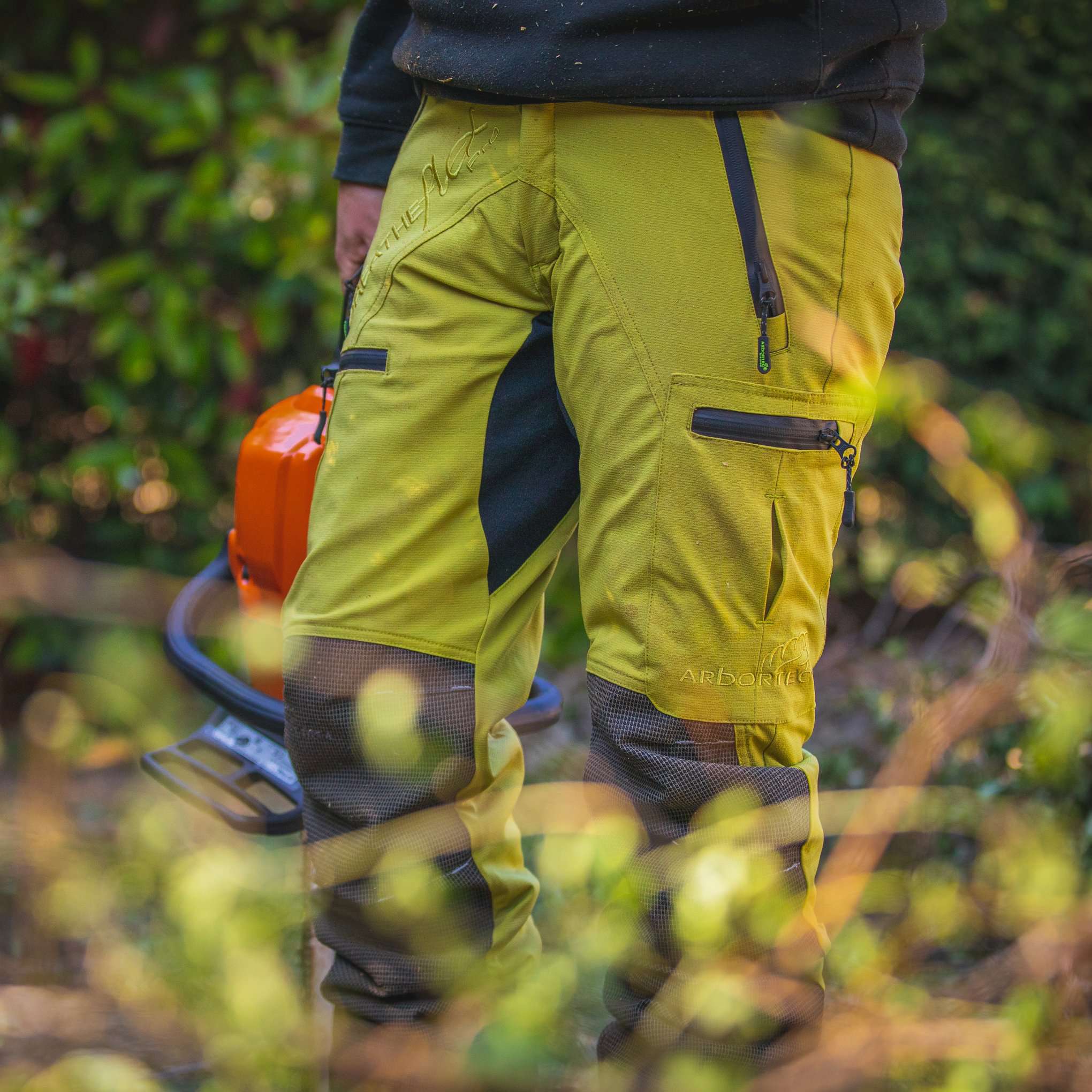 AT4070 Breatheflex Pro Chainsaw Trousers Design C Class 1 - Citrine - Image 9