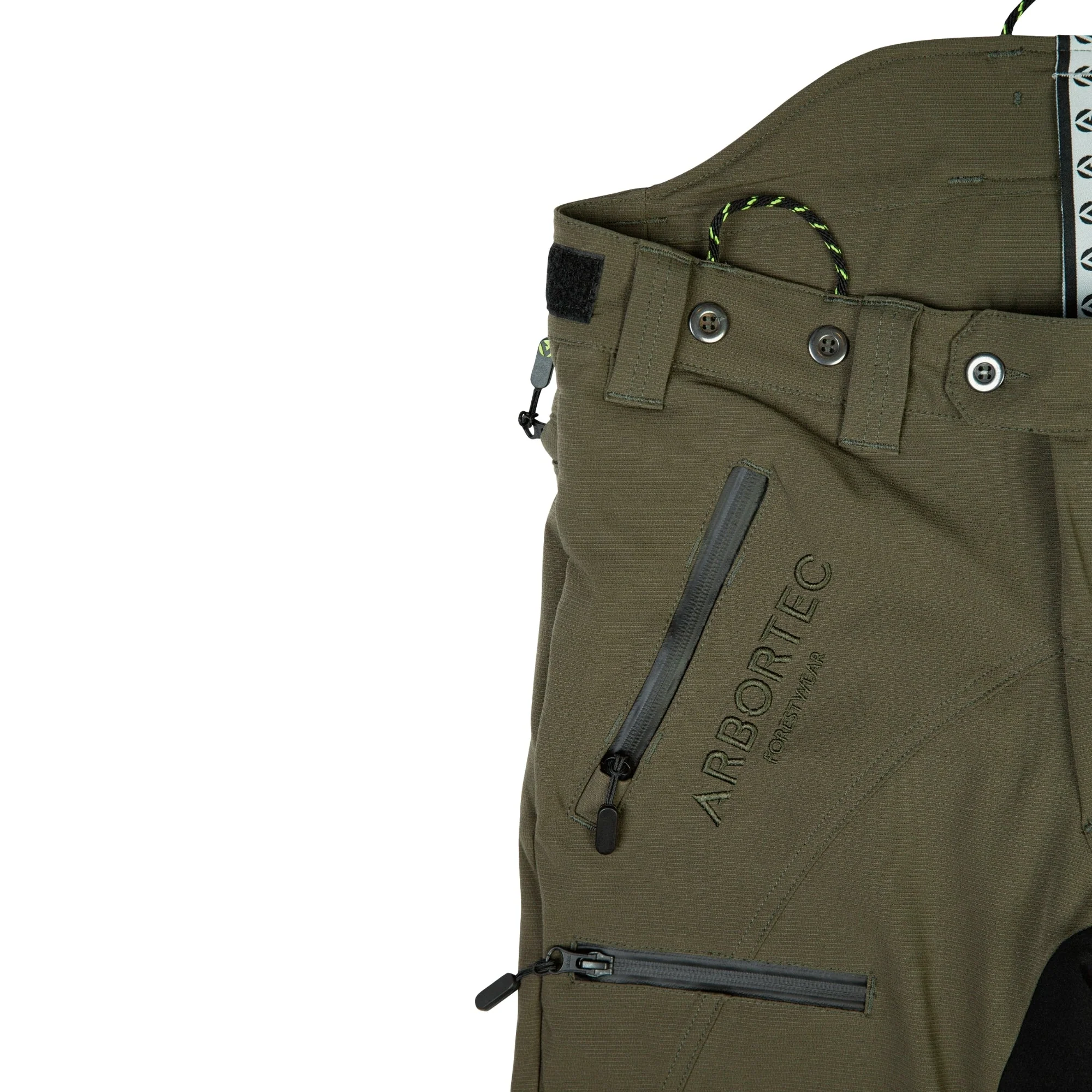 AT4070 Breatheflex Pro Chainsaw Trousers Design C Class 1 - Olive - Image 5