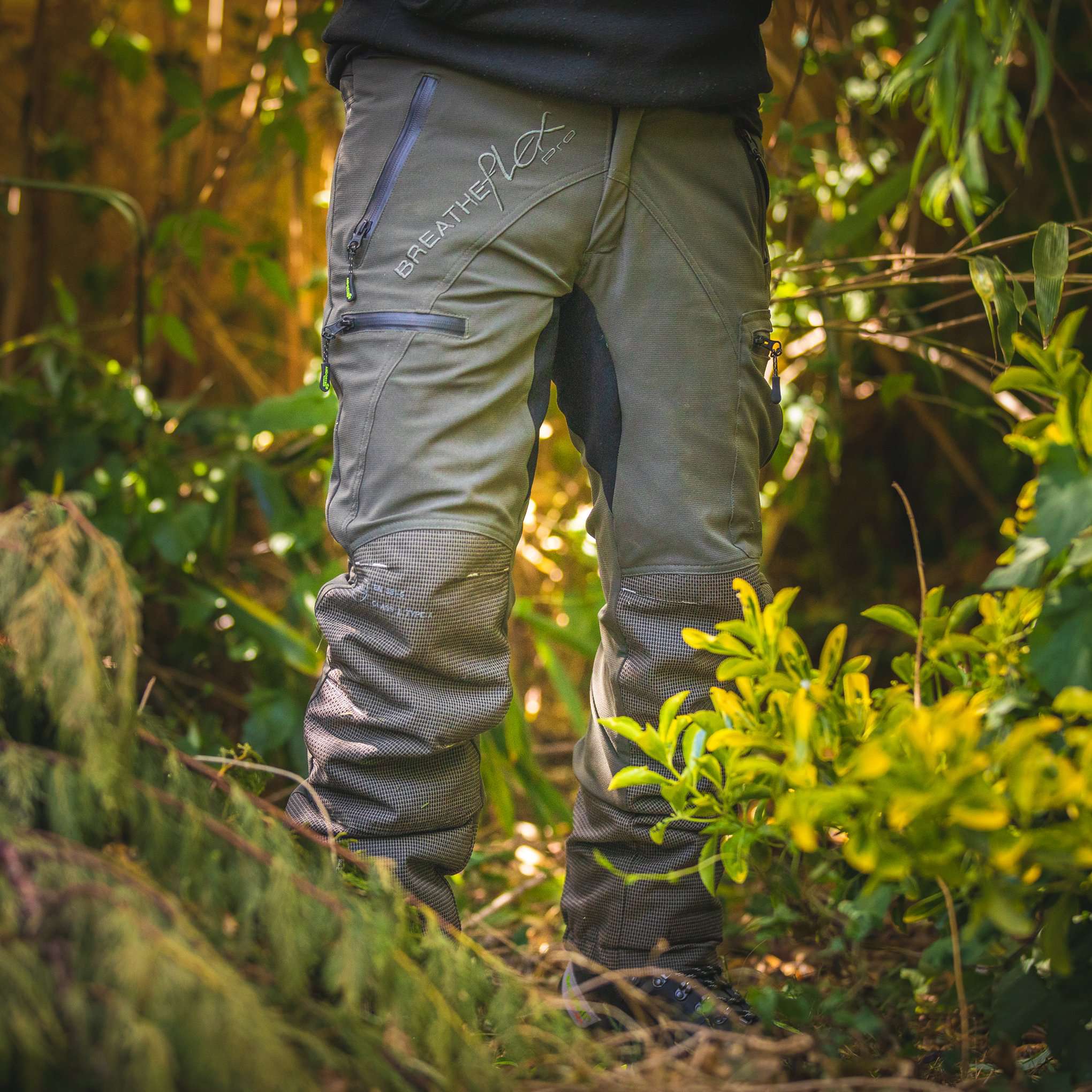 AT4070 Breatheflex Pro Chainsaw Trousers Design C Class 1 - Olive - Image 8