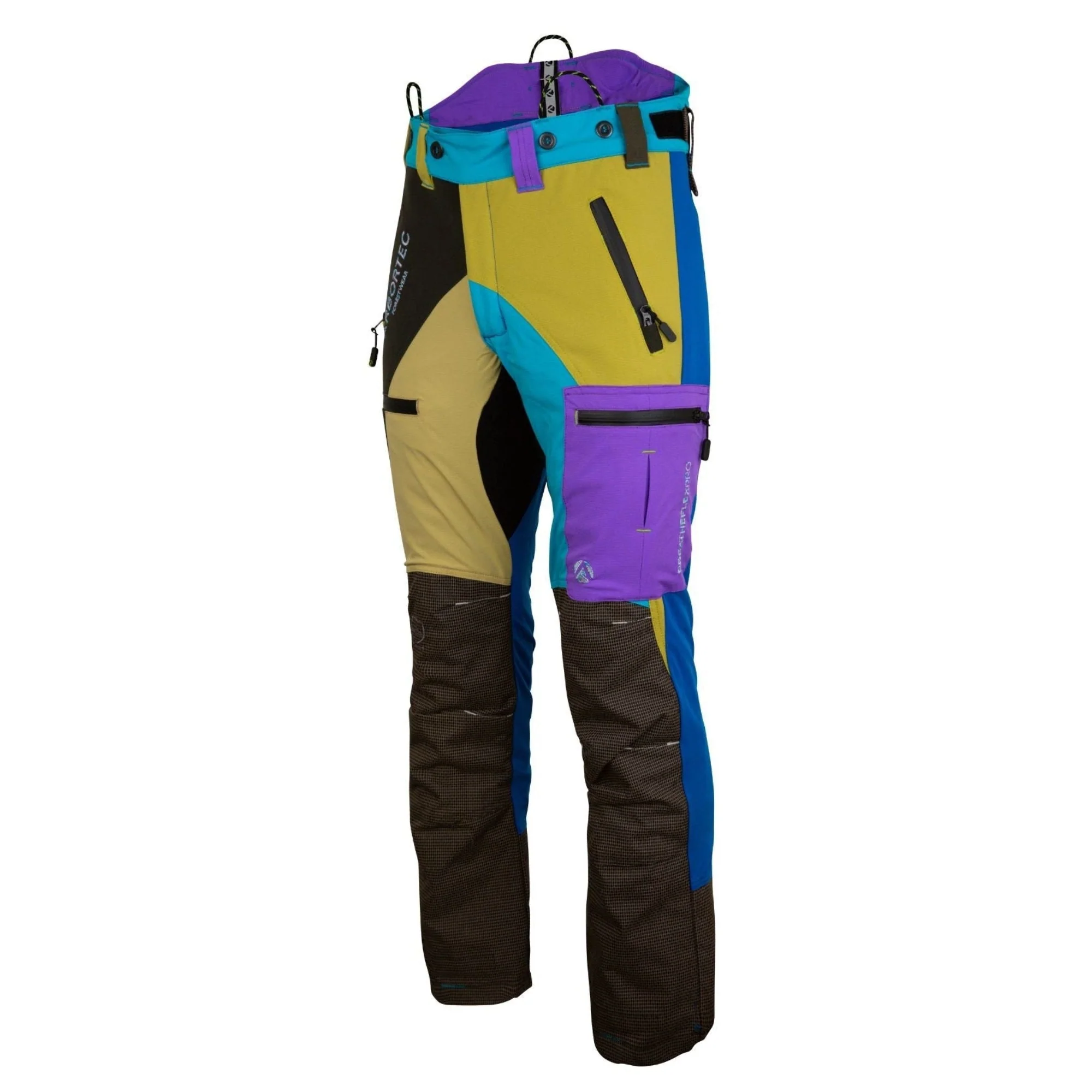 AT4070 Breatheflex Pro Chainsaw Trousers Design C Class 1 - Pastel Multi-Colour - Image 3
