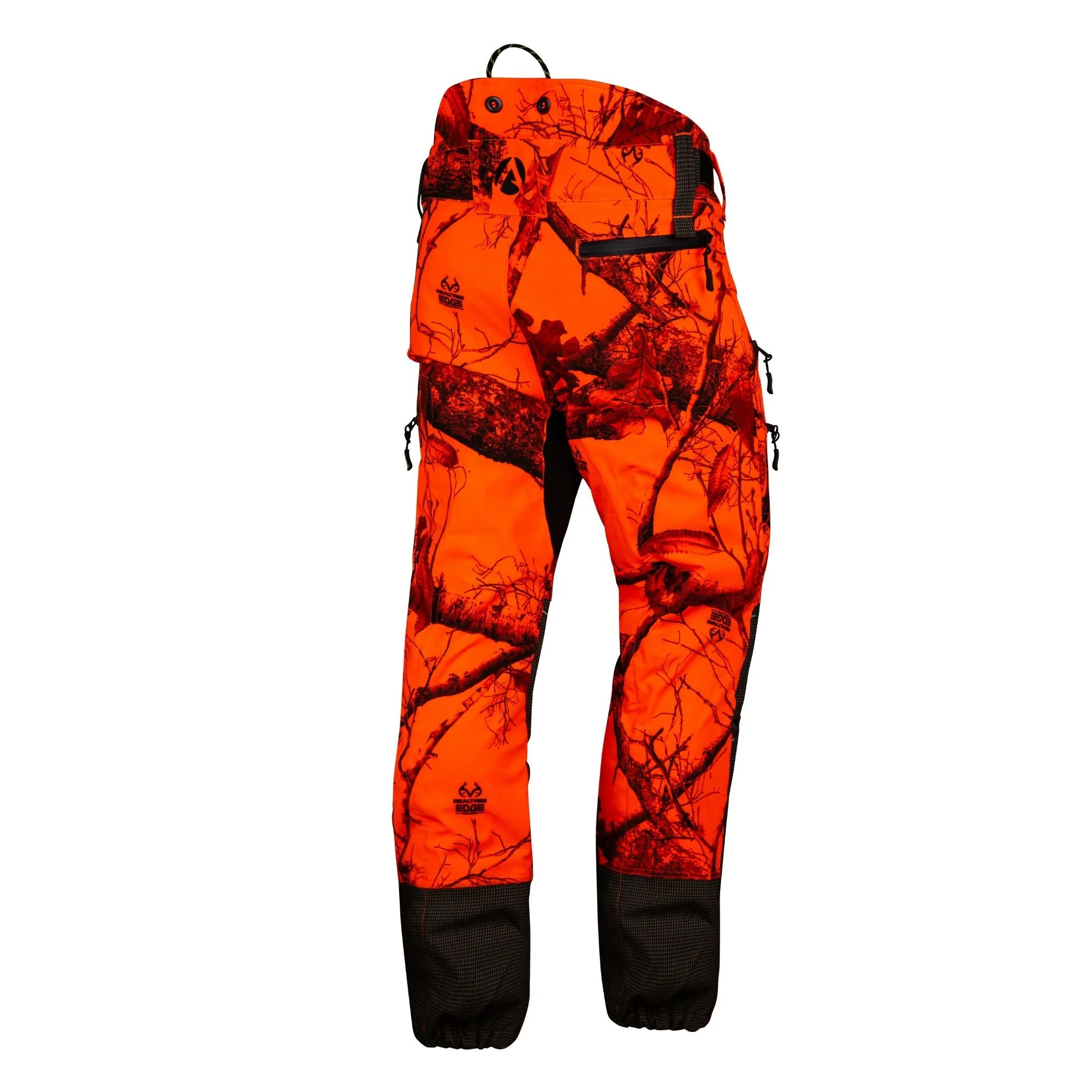 AT4070 - Breatheflex Pro Realtree Chainsaw Trousers Design C/Class 1 - Orange - Image 3